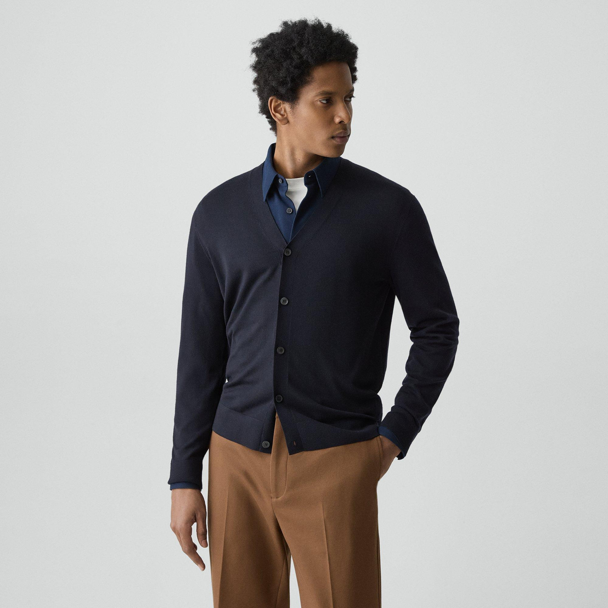 V-Neck Cardigan in Regal Wool - 3