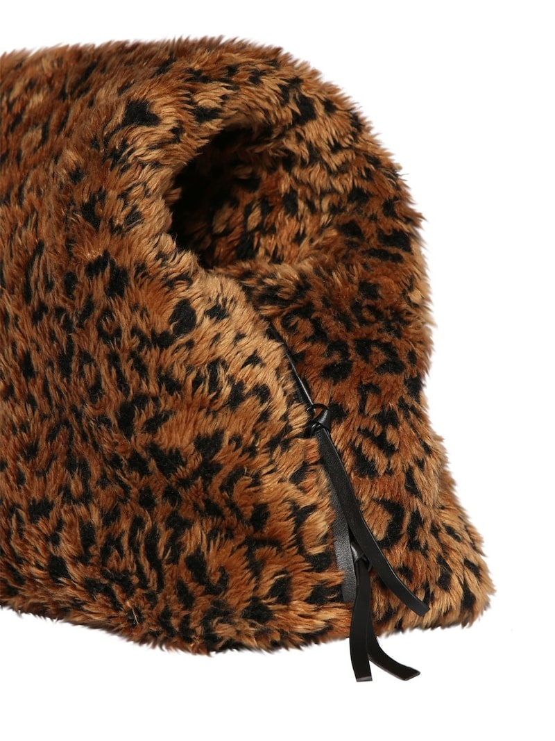 Medium faux fur puffer bag - 5