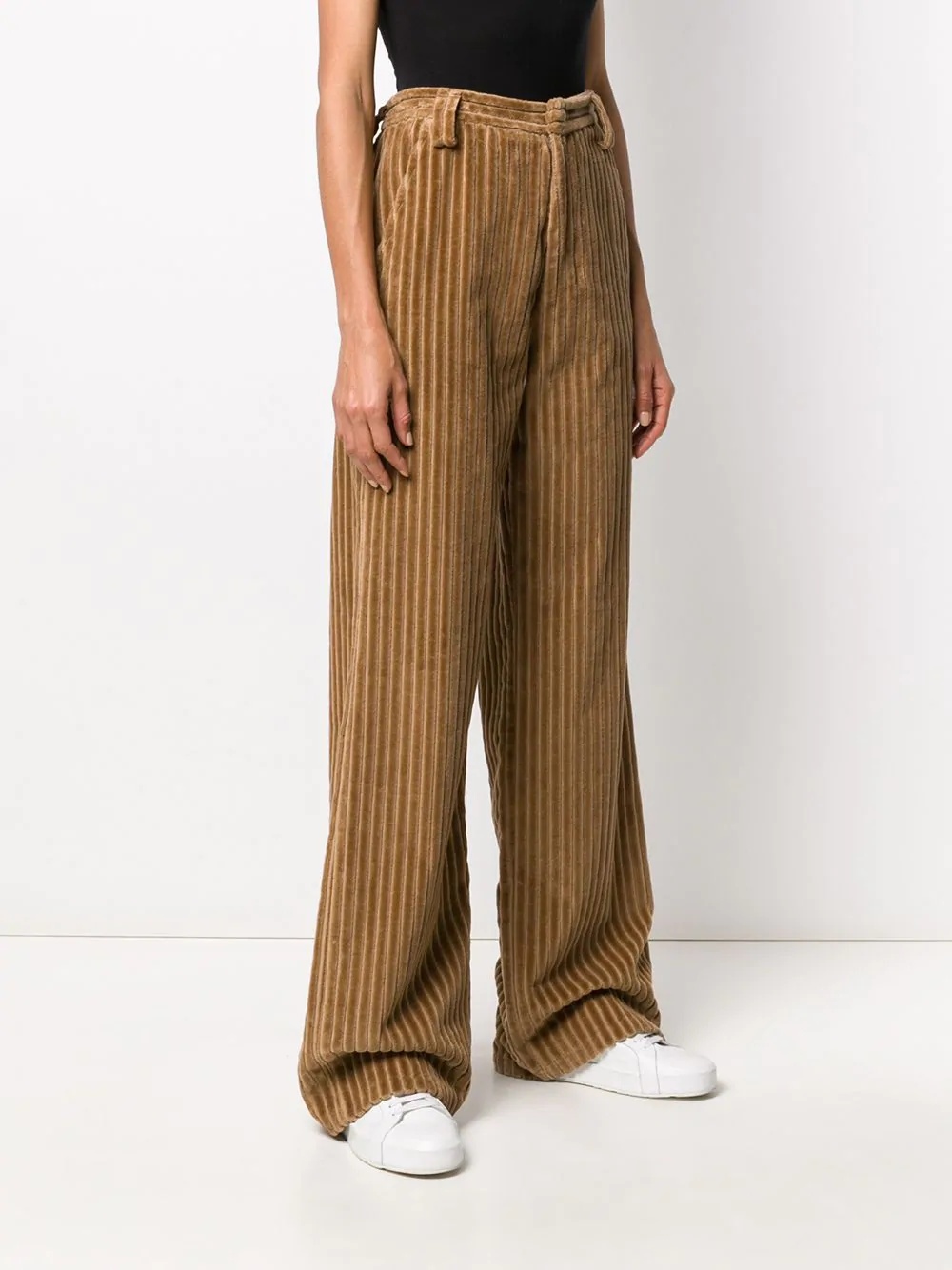 wide leg corduroy trousers - 3