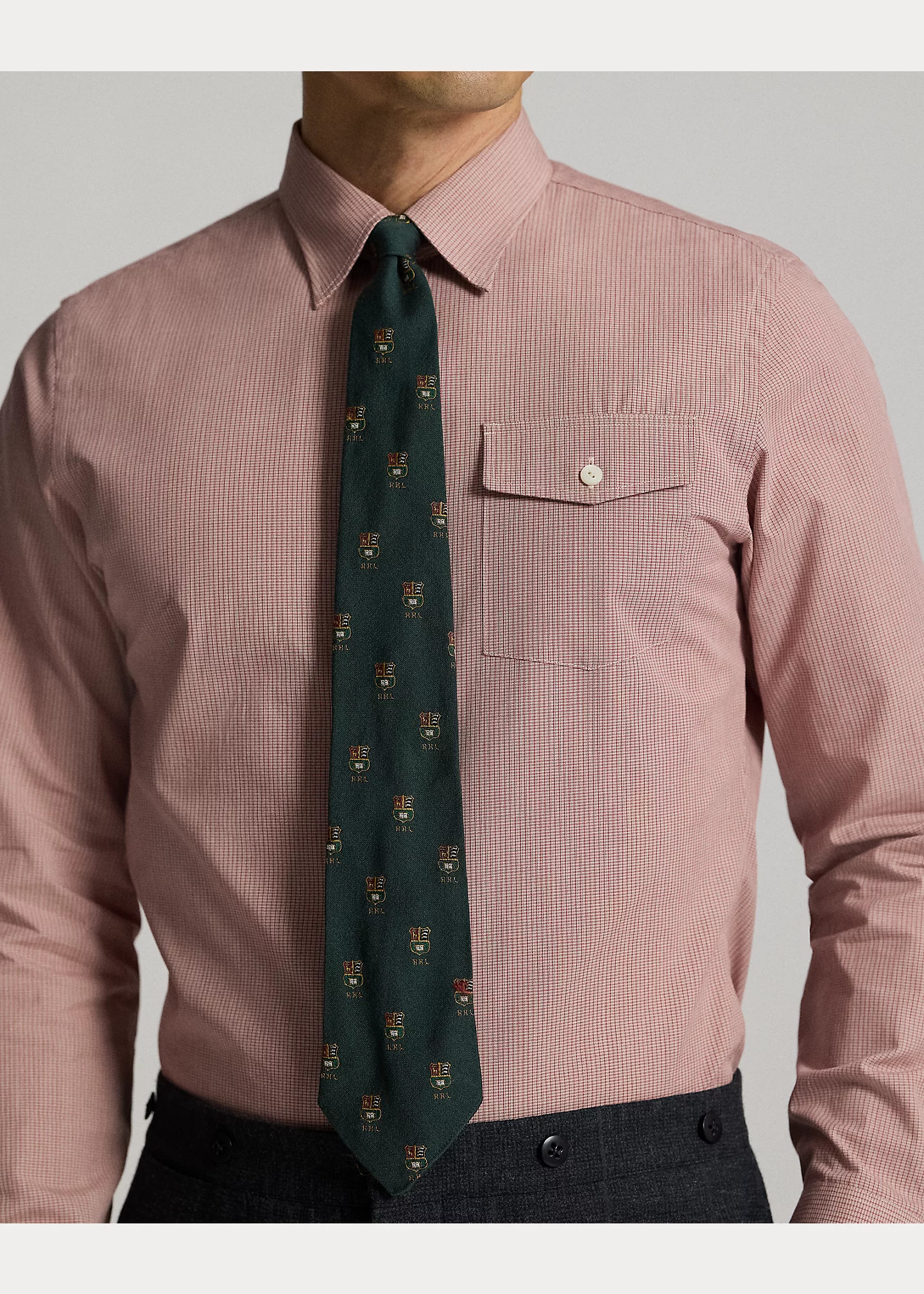 Slim Fit Checked Dobby Shirt - 5