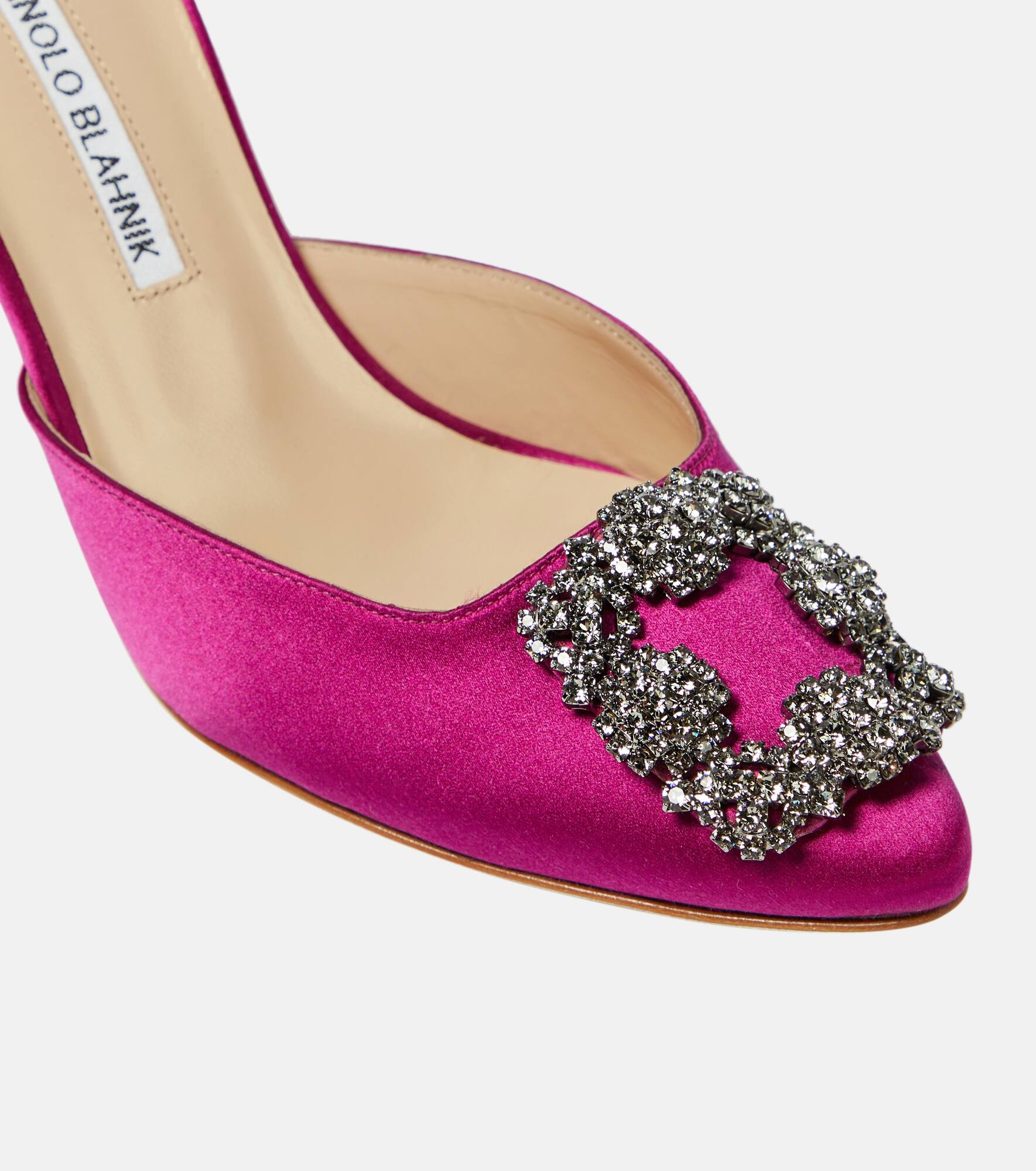 Hangisimu 70 embellished satin mules - 6