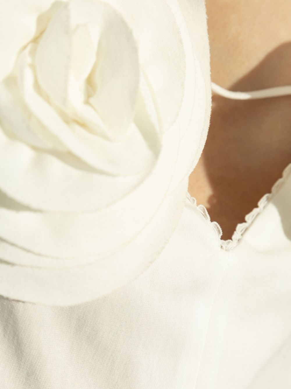rose-detail mini dress - 5