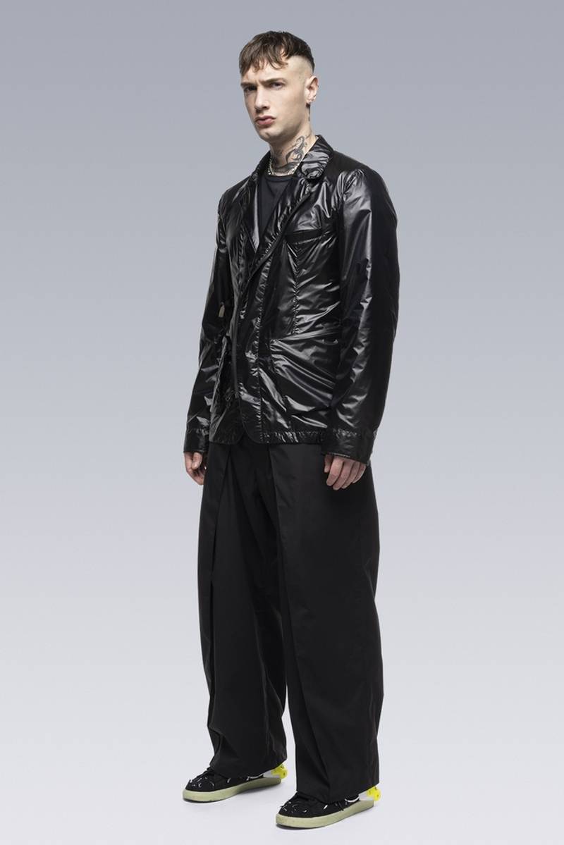 P45-E Encapsulated Nylon Single Pleat Trouser Black 9