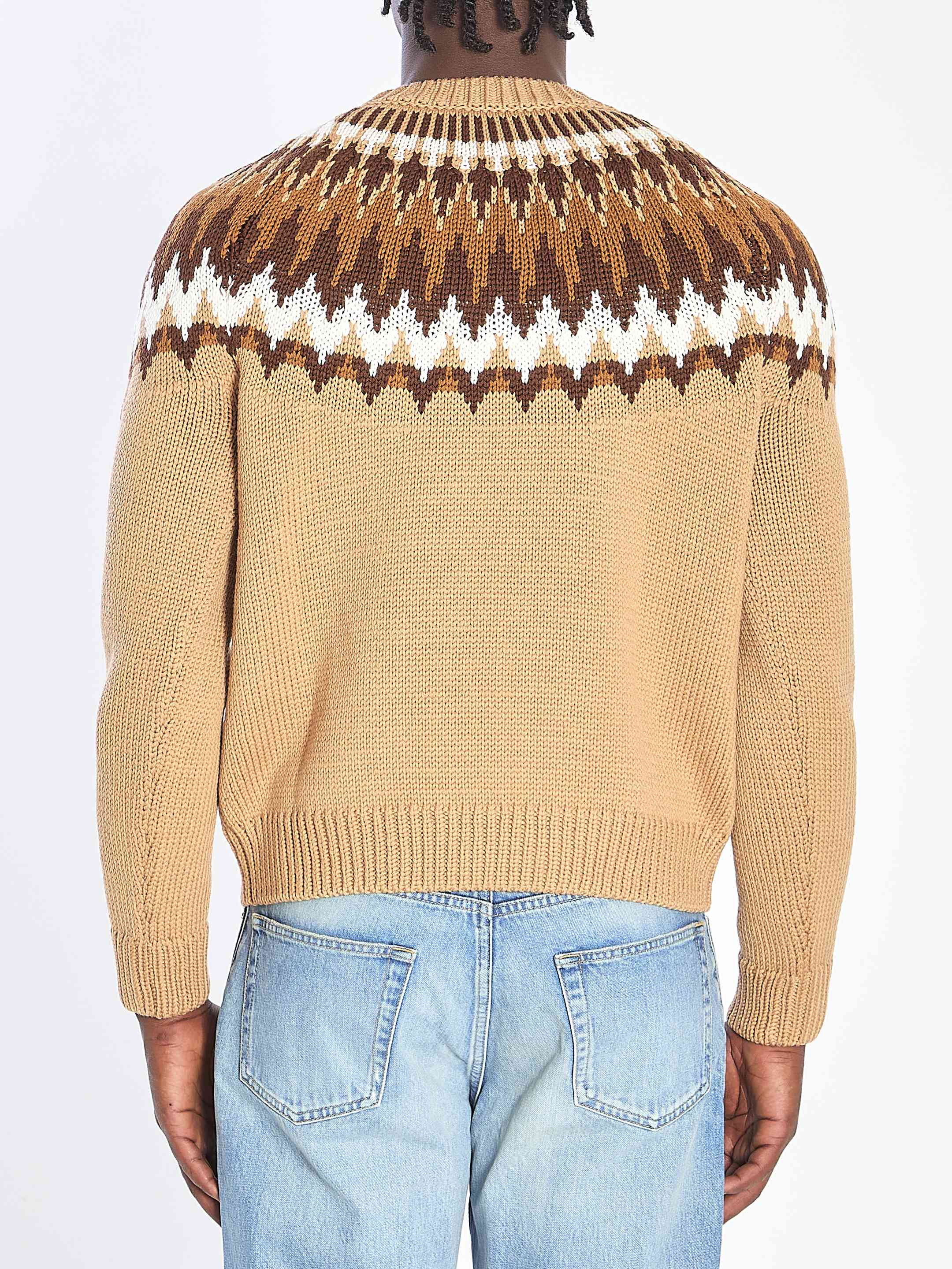 Gucci Men Chunky Wool Knit Sweater - 4