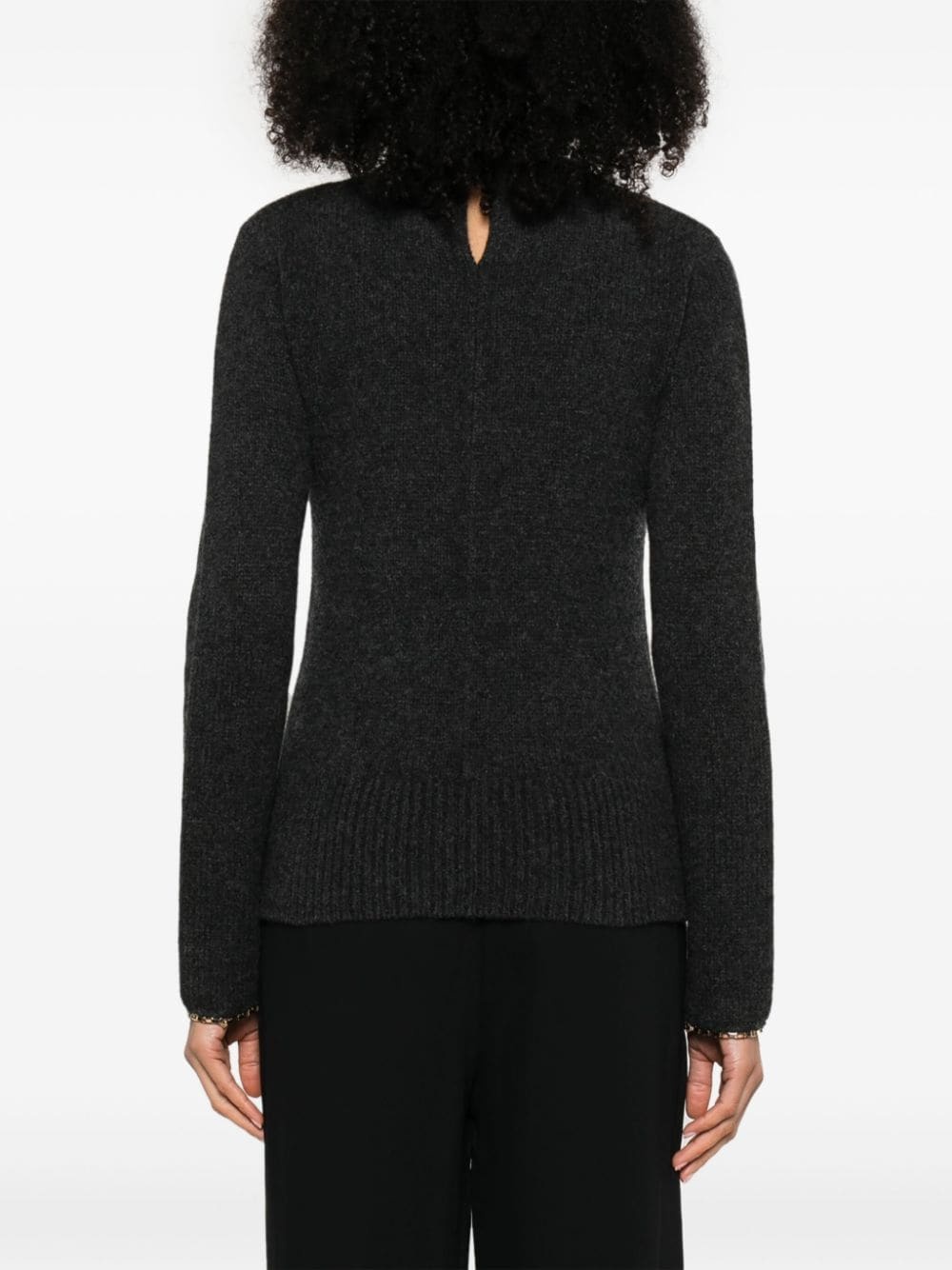 Chain-Edge wool-cashmere jumper - 4
