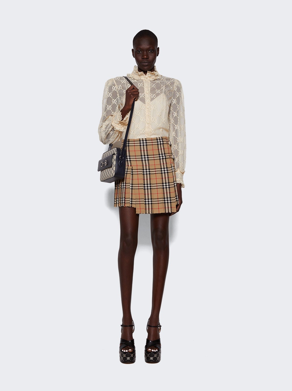 Zoe Wool Skirt Archive Beige IP Check - 2