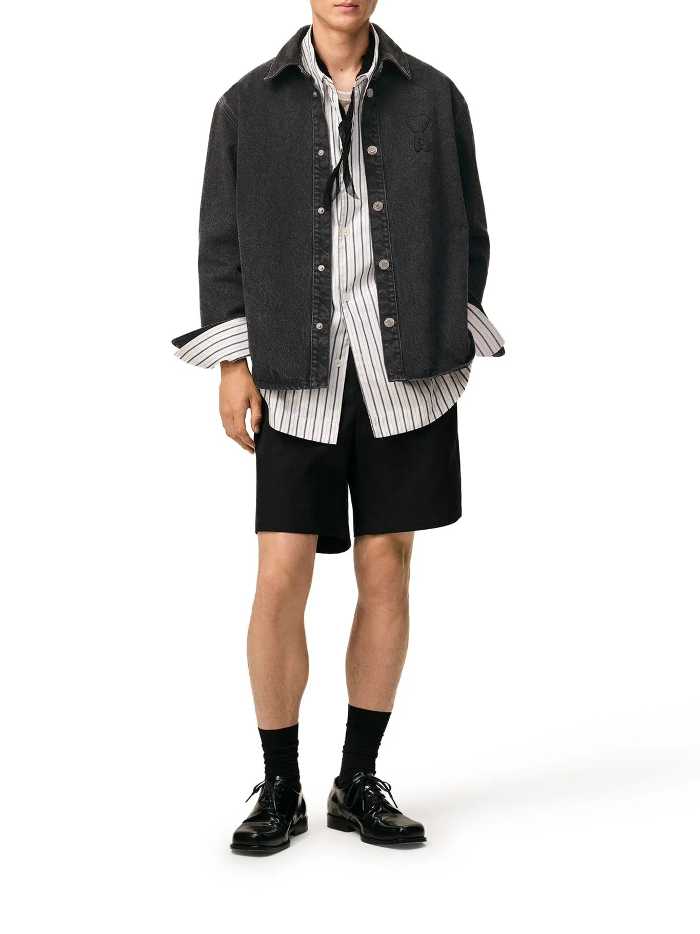 AMI DE COEUR COTTON KNIT SHIRT JACKET - 1