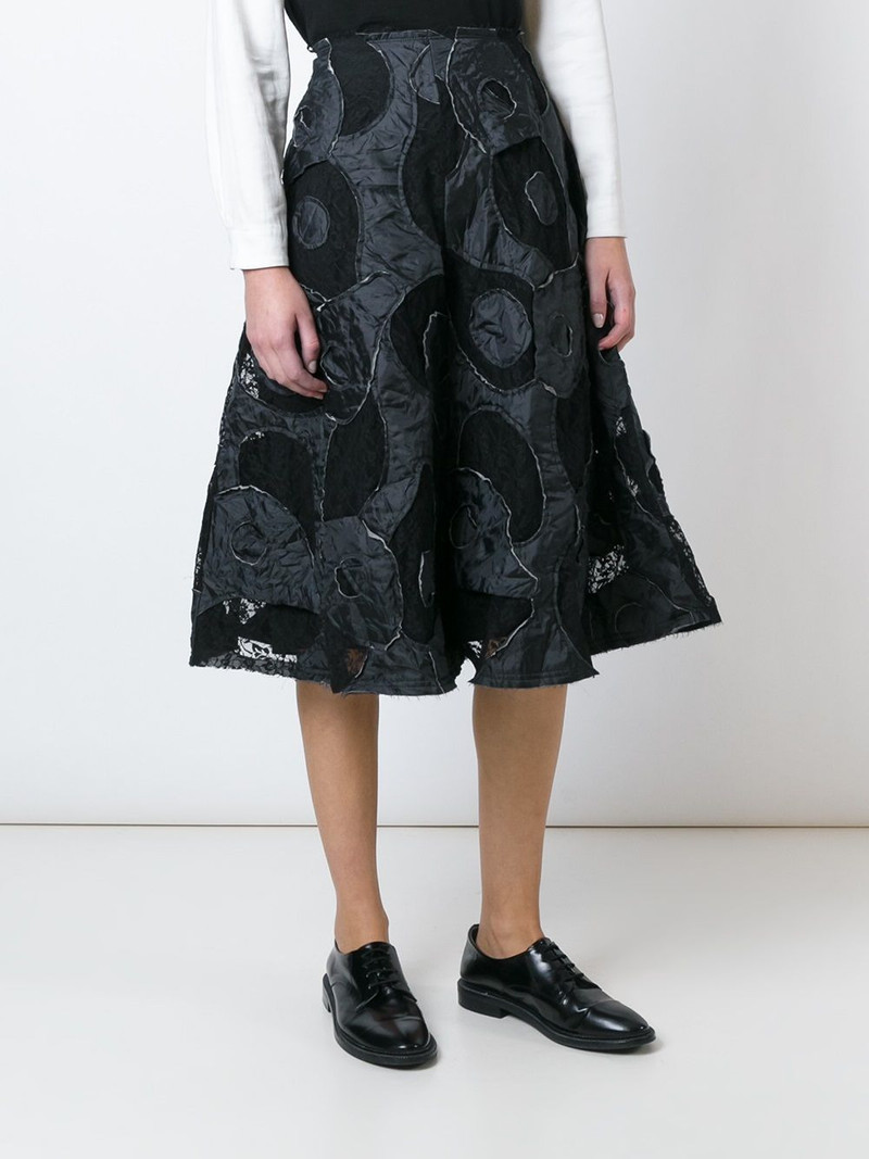 appliqué detail lace skirt 3