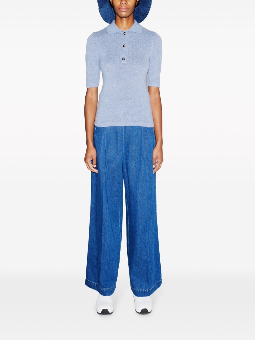 high-rise wide-leg jeans - 2