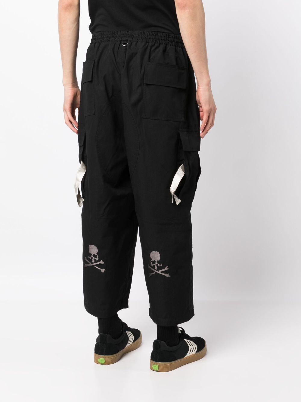 cotton-blend cargo trousers - 4