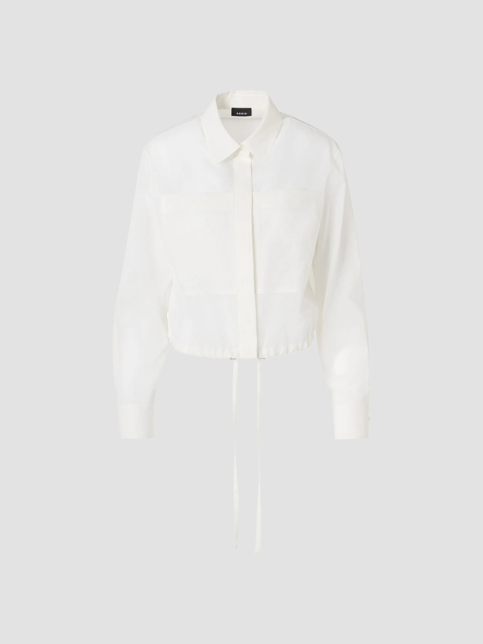 Women's Cotton Button-Front Shirt - Ecru - 1