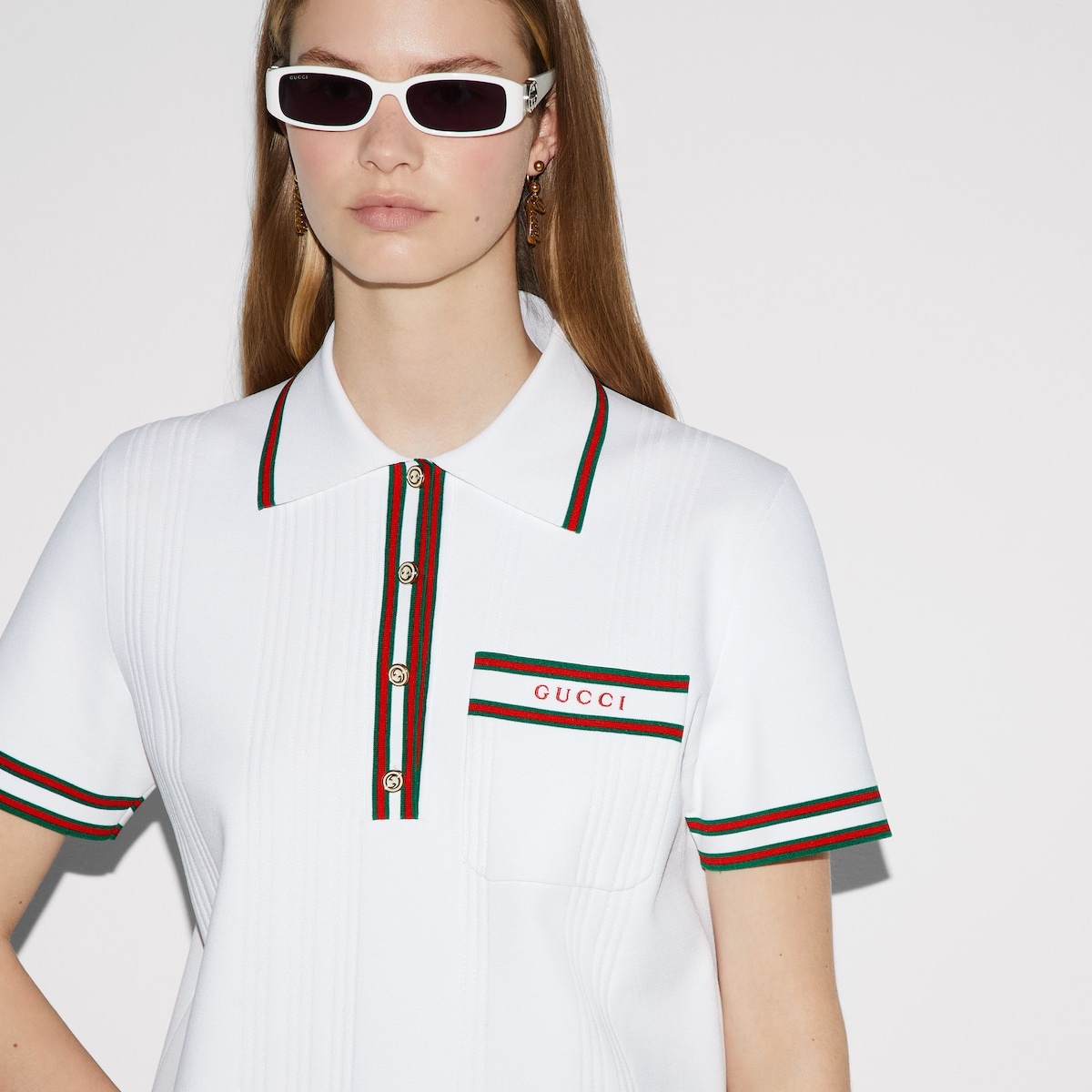 Stretch viscose polo top - 5