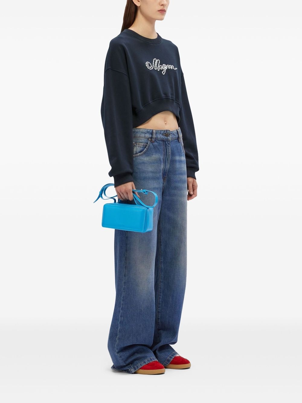 logo-embroidered sweatshirt - 2