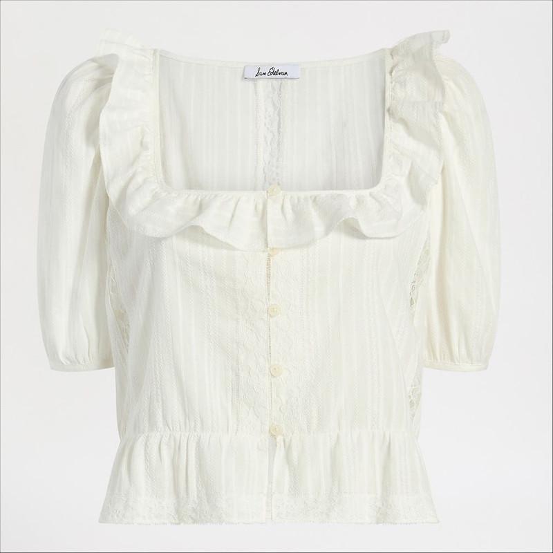 Short Sleeve Peasant Top 1