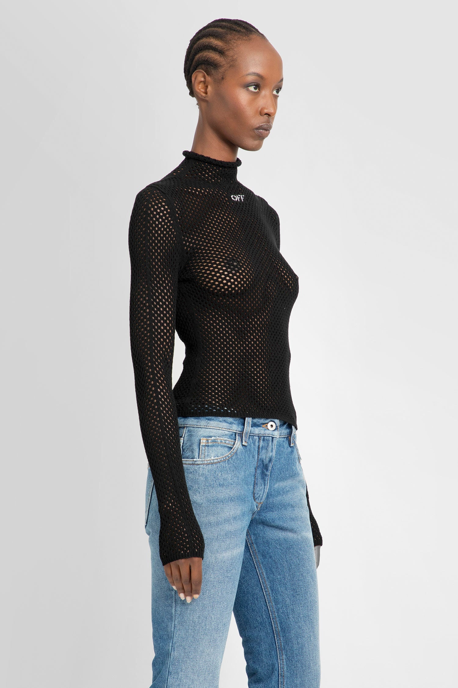 OFF-WHITE WOMAN BLACK KNITWEAR - 2