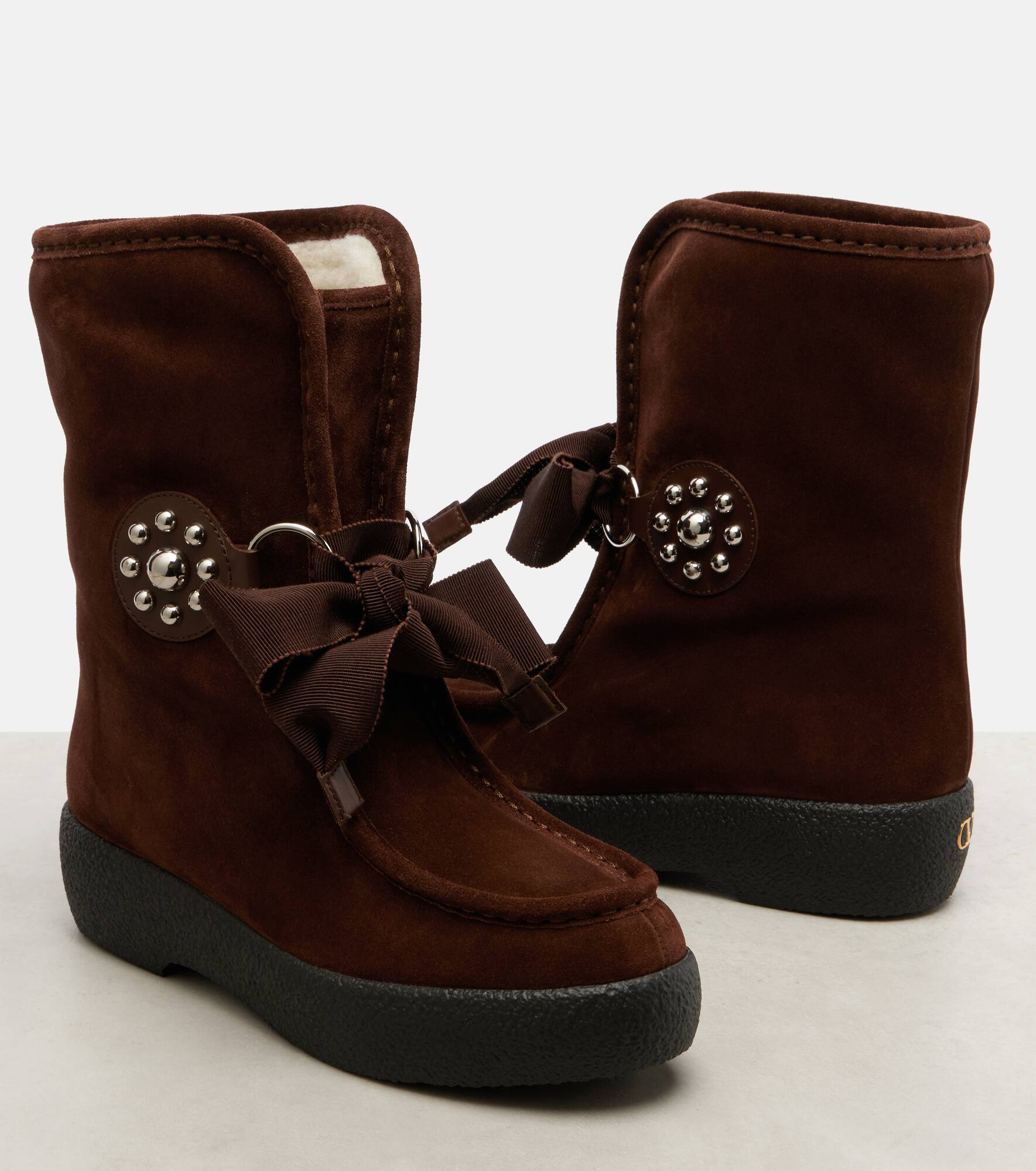 Snowish suede ankle boots - 5