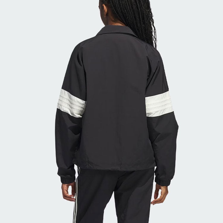 adidas Originals 3 Coach Jacket (Gender Neutral) Asia Sizing 'Black White' IM9646 - 5