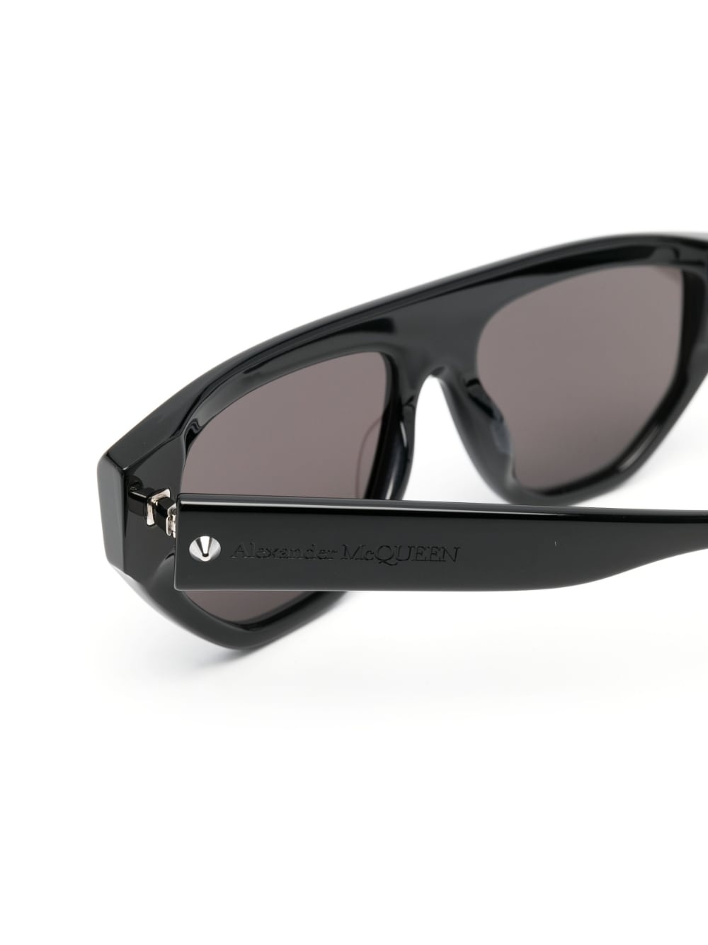 engraved-logo straight-bridge sunglasses - 3