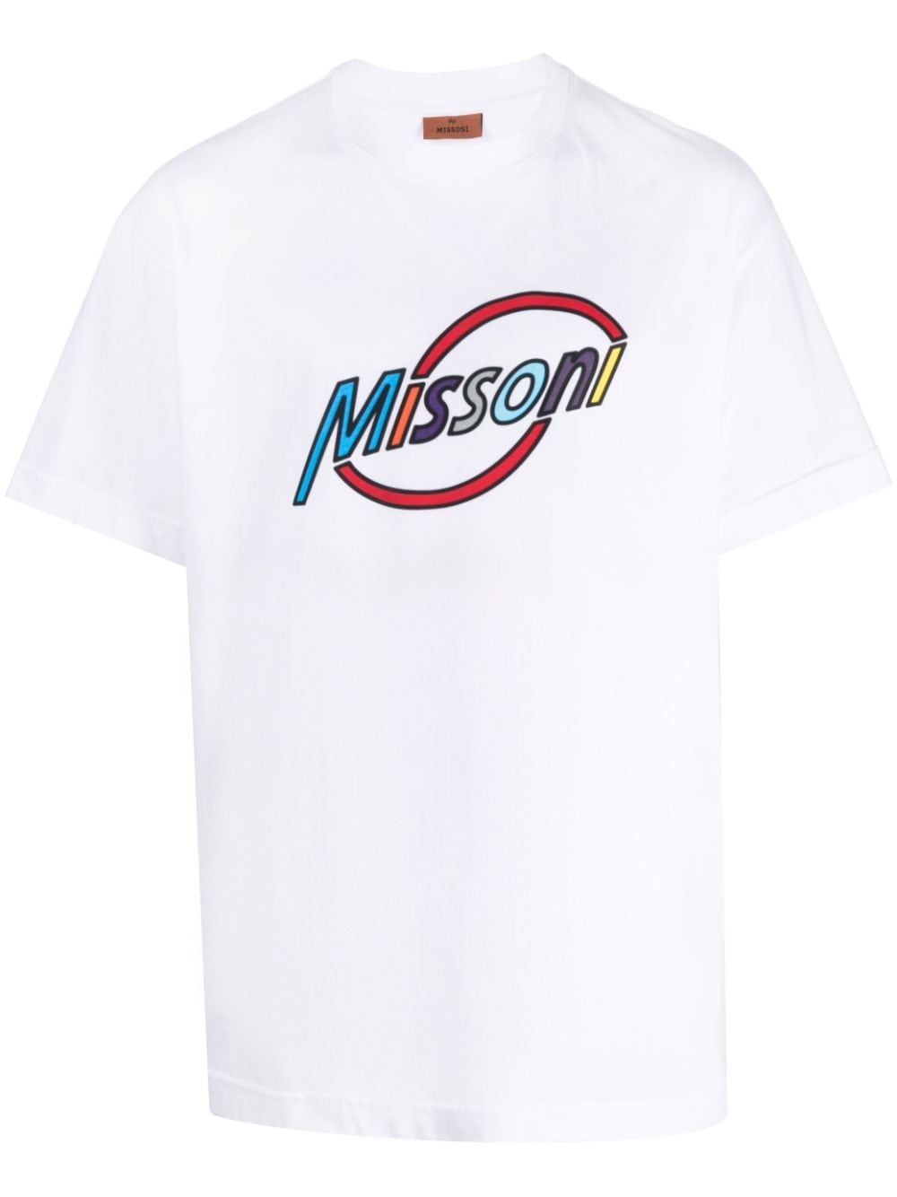 logo-print cotton T-shirt - 1