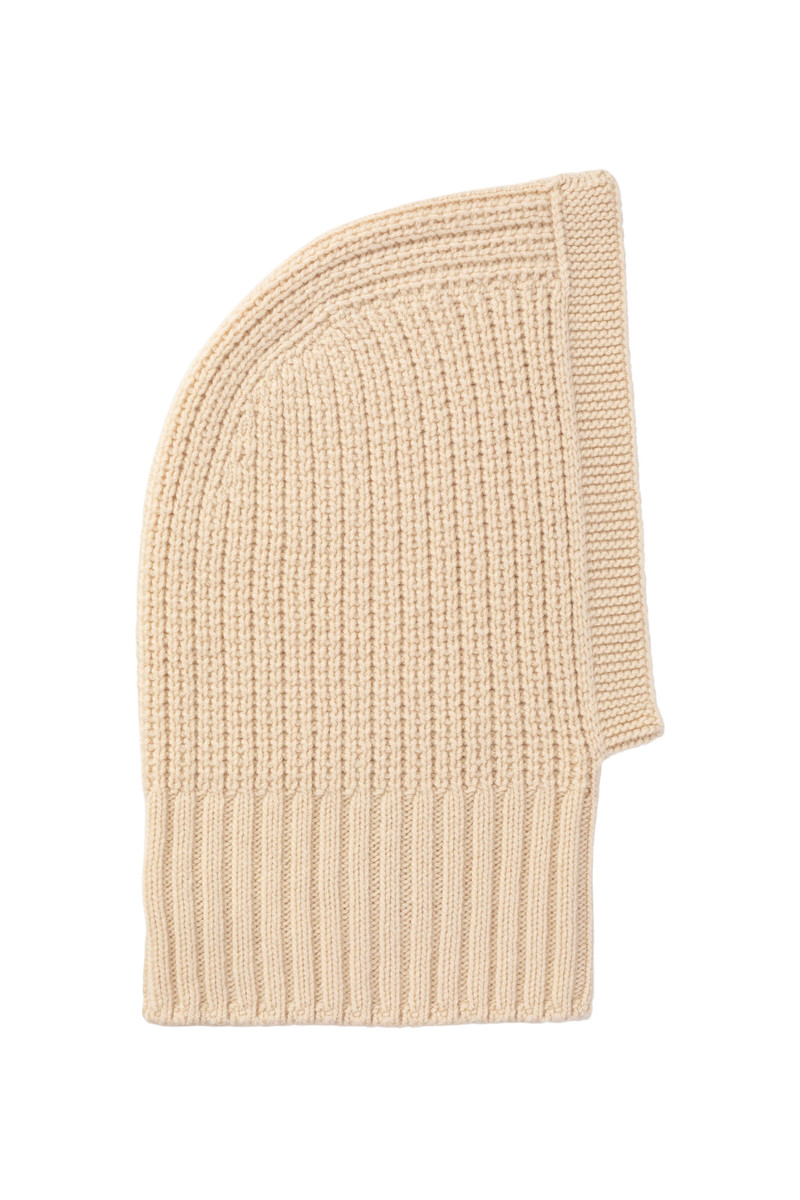 Waffle Stitch Cream Cashmere Hood 1