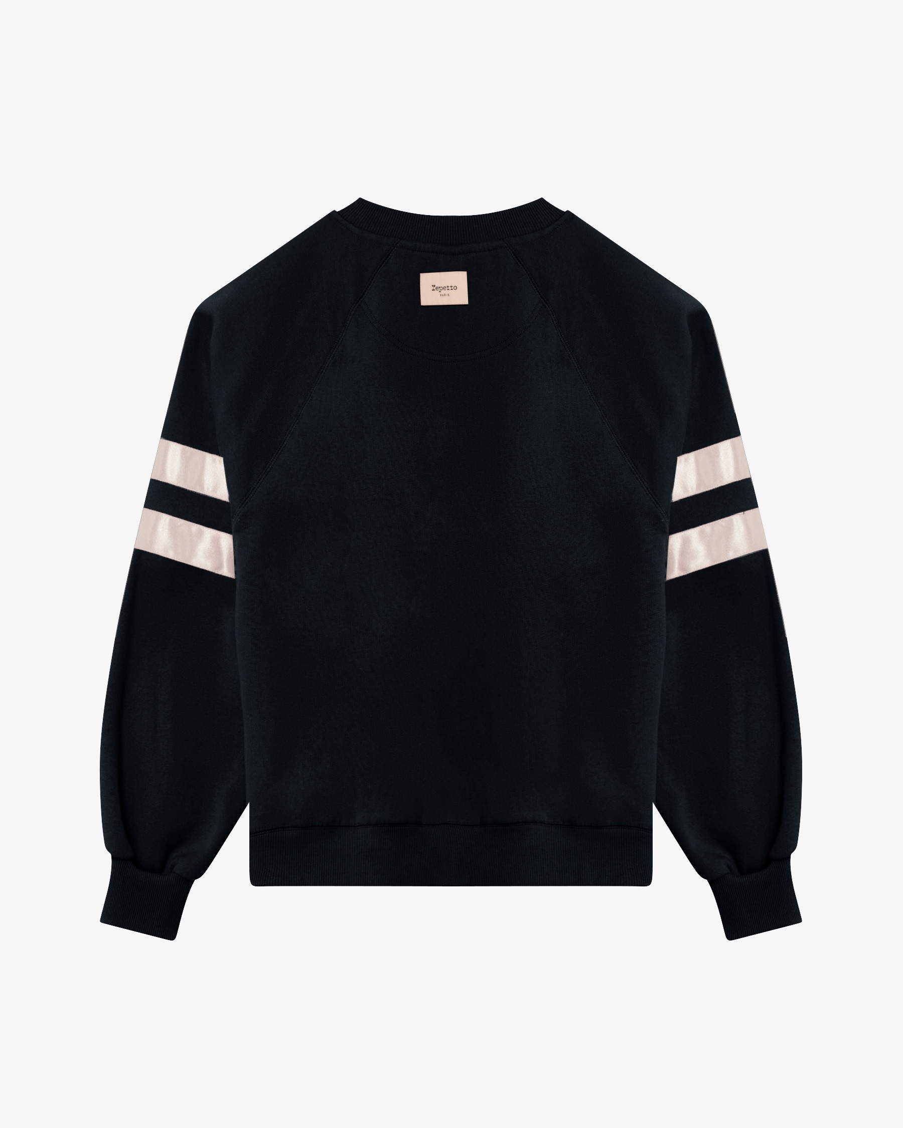 Brushed fleece sweatshirt with satin bands - 7