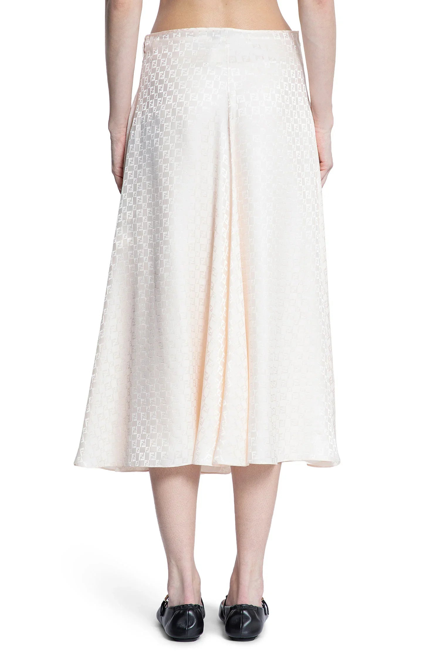 Ff-Checkerboard-Silk-Skirt - 3