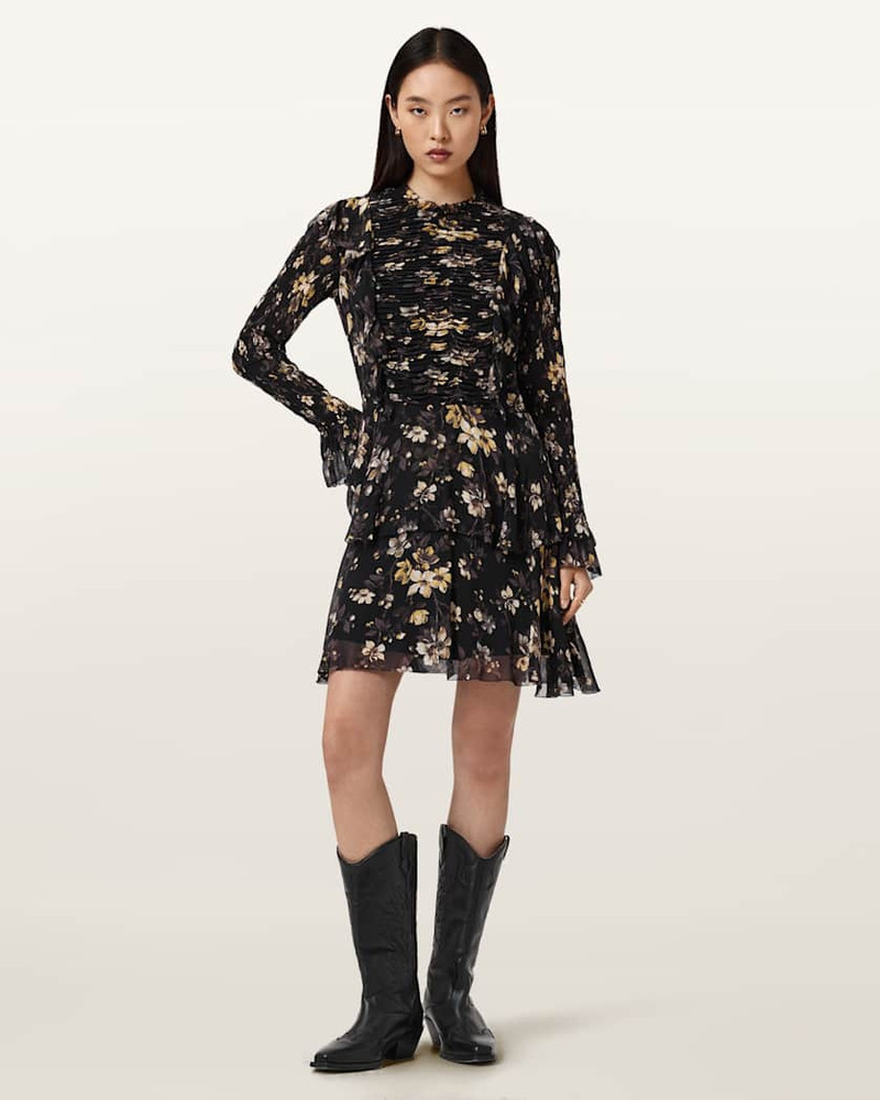 PORTIA MINI FLORAL RUFFLE DRESS 5