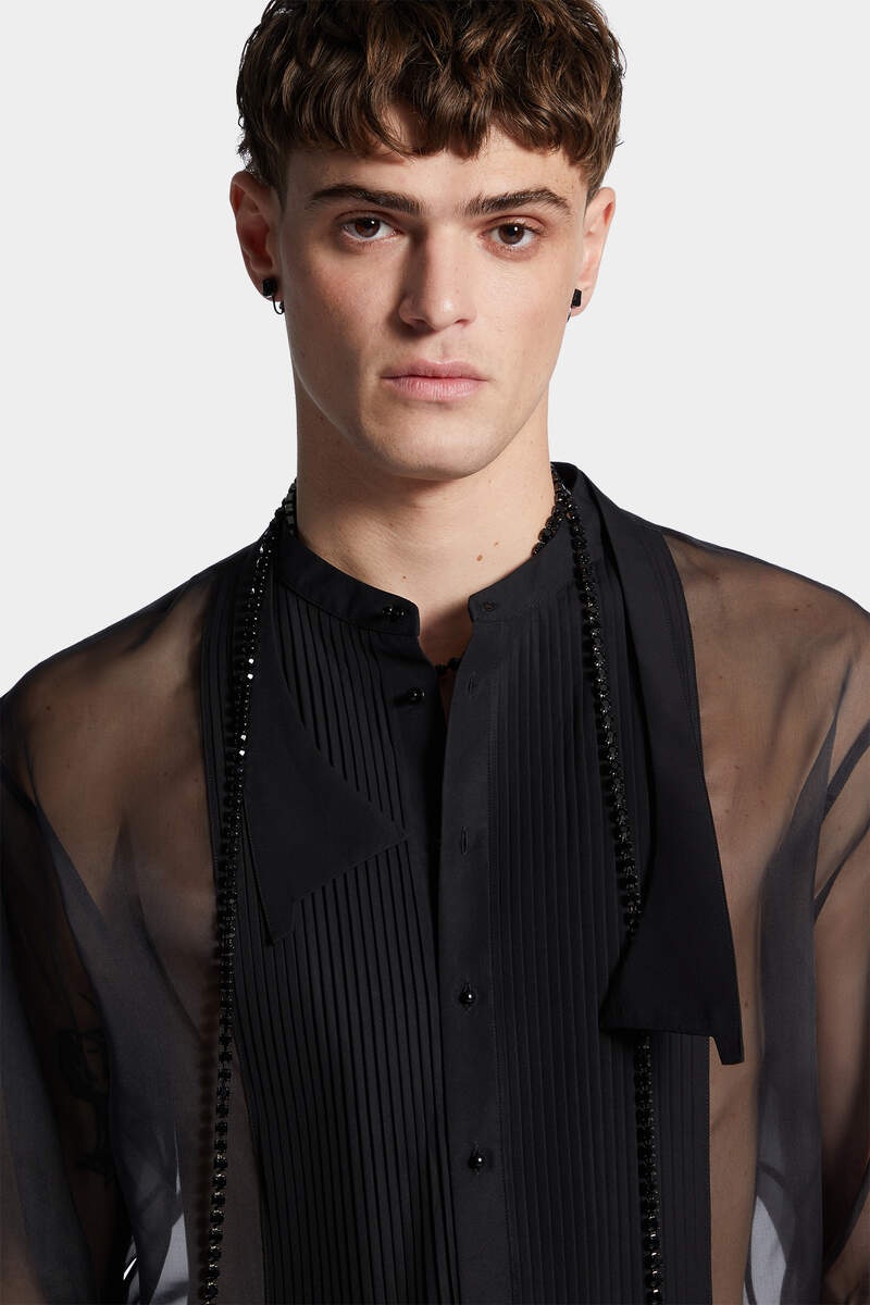 BOWTIE DROPPED SHOULDER SHIRT - 5