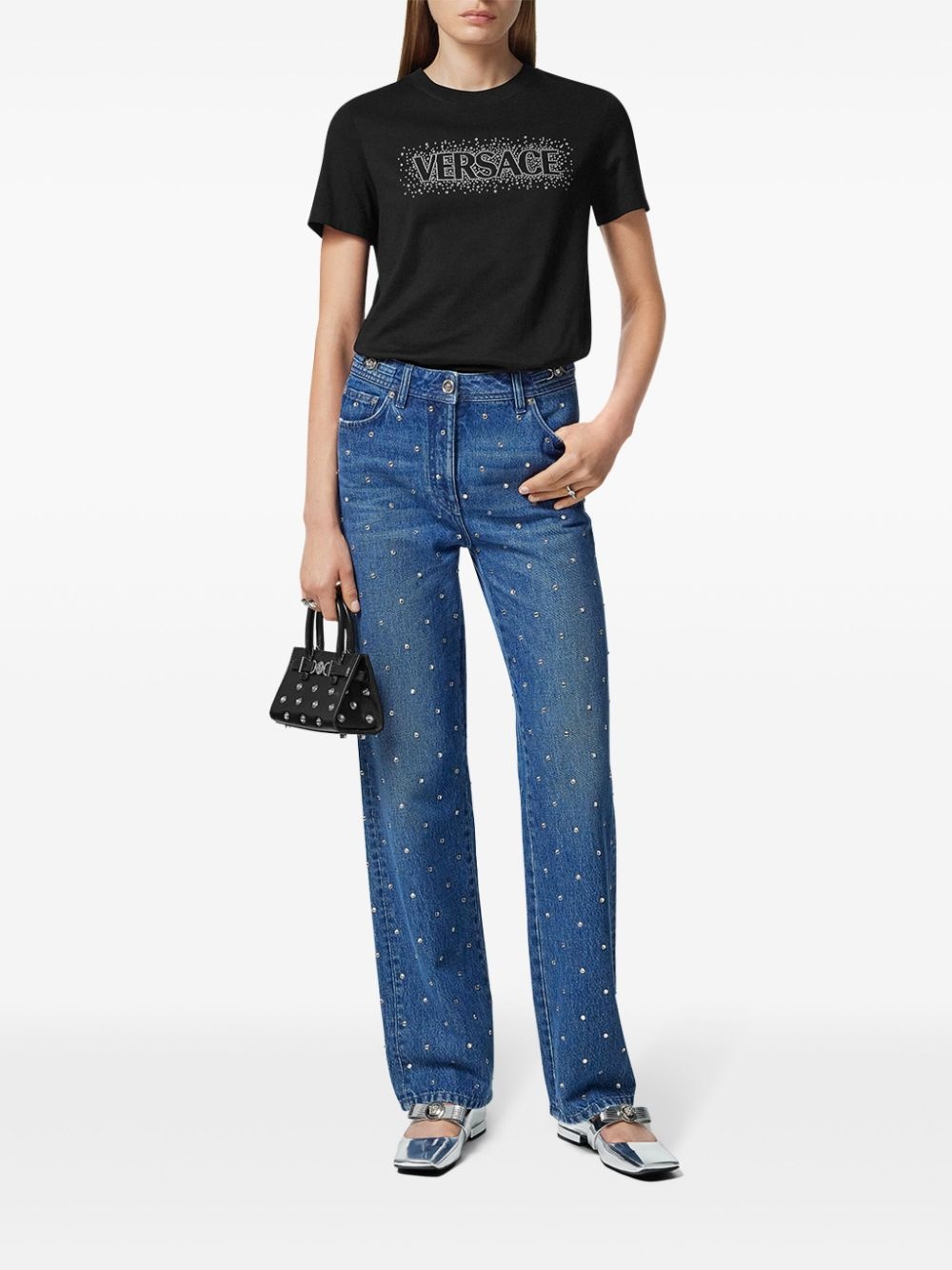 logo-embellished T-shirt - 2