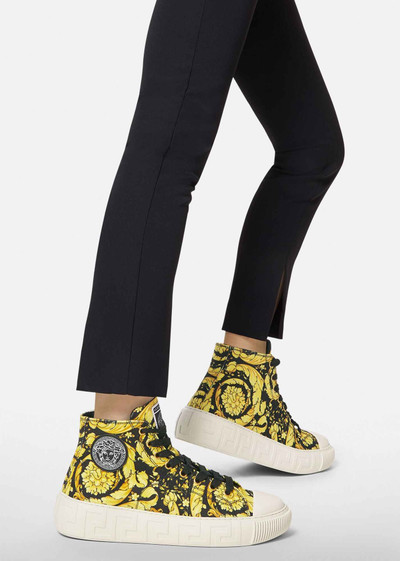 VERSACE Barocco Greca High-top Sneakers outlook