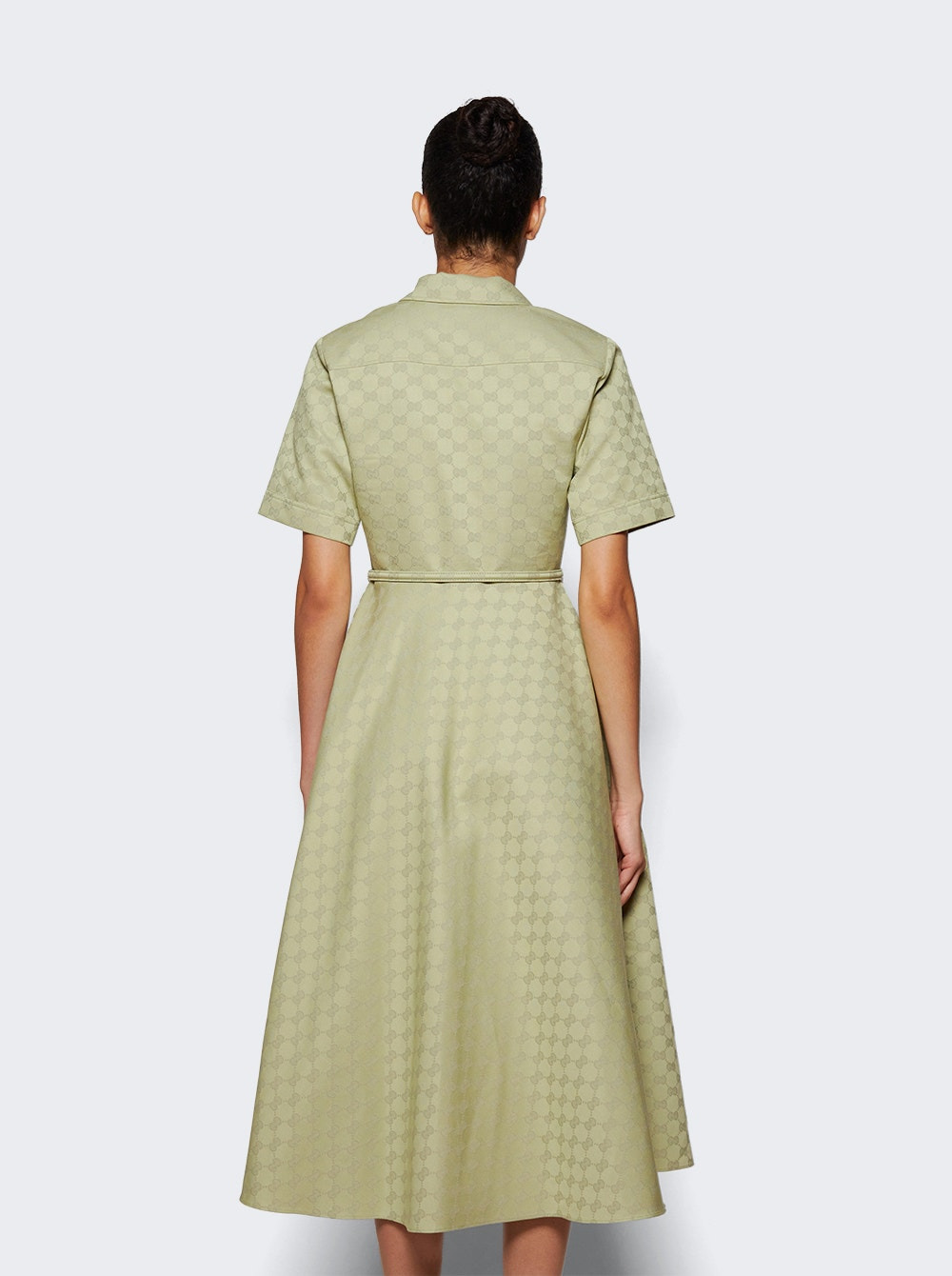Midi Length Gg Gabardine Dress Reseda - 4