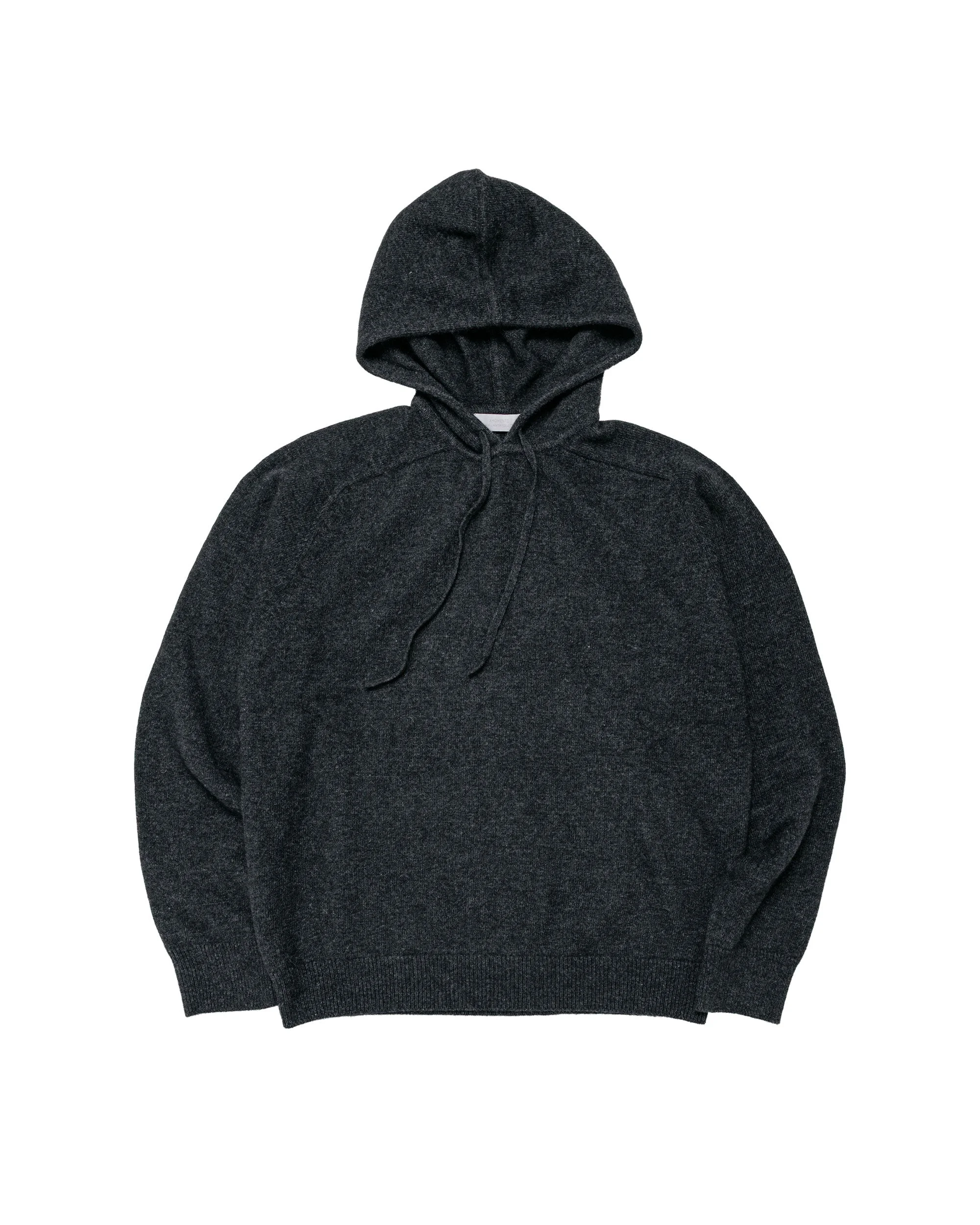 Racoon Hoodie Knit Charcoal - 1