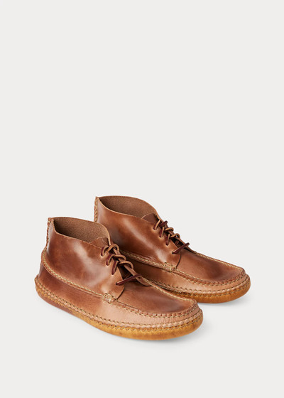 RRL by Ralph Lauren Leather Chukka-Style Moccasin Boot outlook