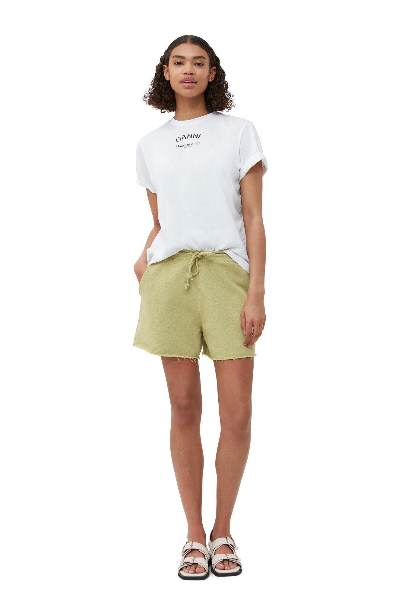 WHITE RELAXED O-NECK T-SHIRT - 3