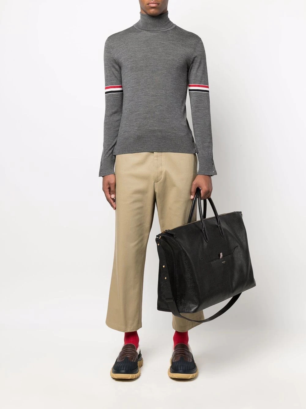 RWB-stripe roll-neck jumper - 2