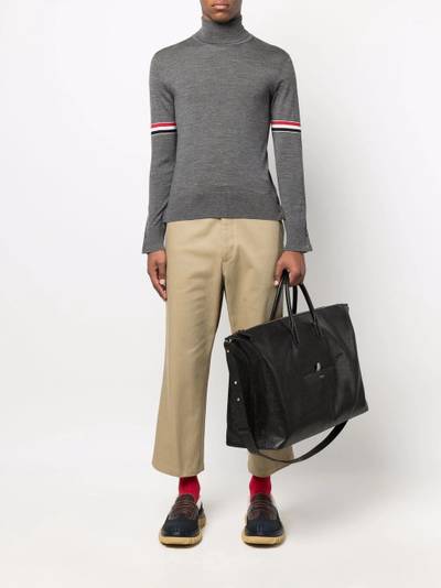 Thom Browne RWB-stripe roll-neck jumper outlook