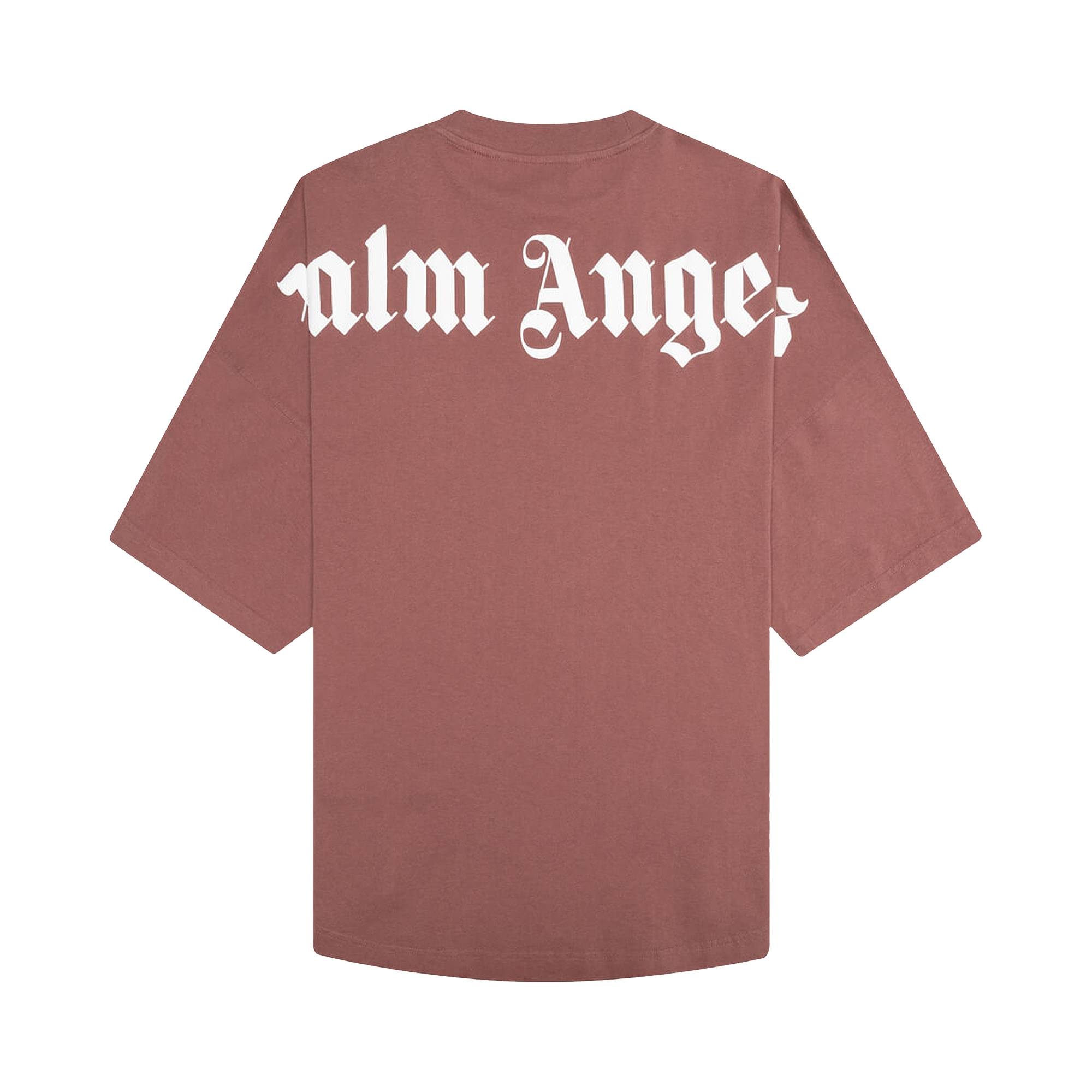 Palm Angels Classic Logo Over Tee 'Tan/White' - 2