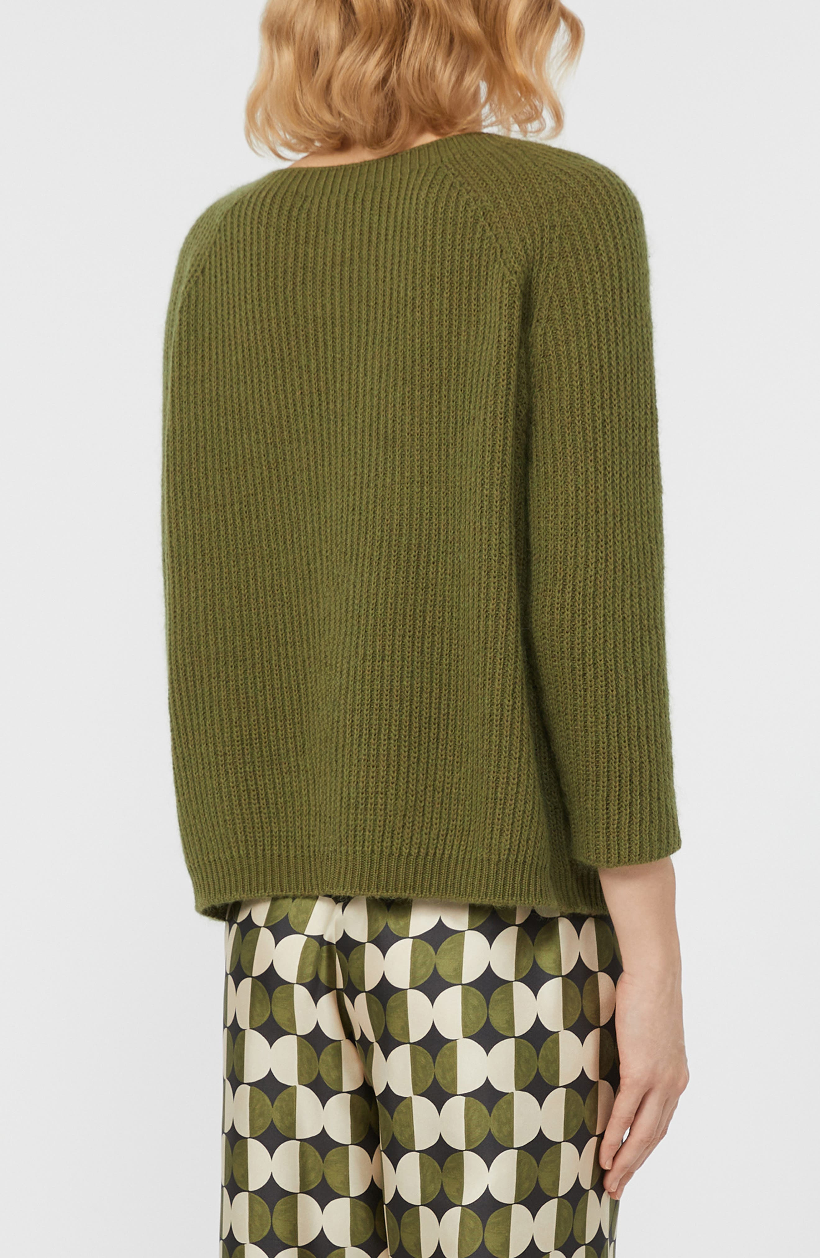 Weekend Max Mara Xeno Sweater in Olive Green at Nordstrom - 2