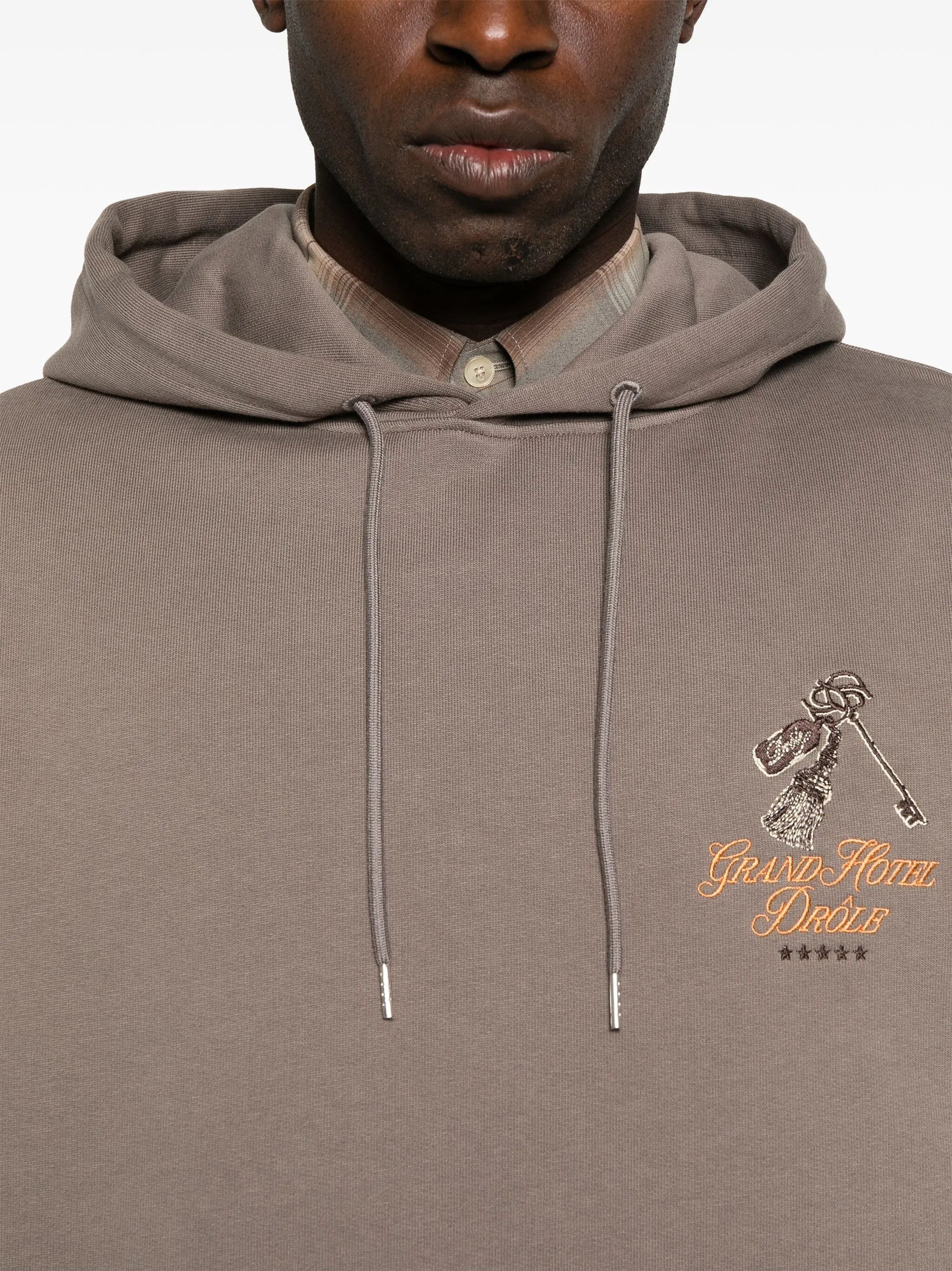 Drole De Monsieur Logo-embroidered Hoodie - 4