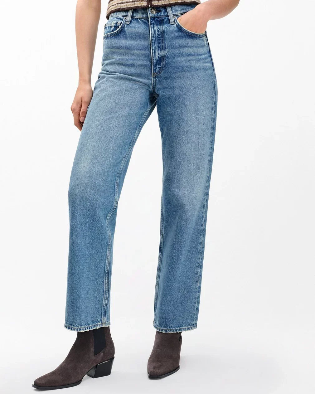 Shea High-Rise Ankle Straight Jeans - 4