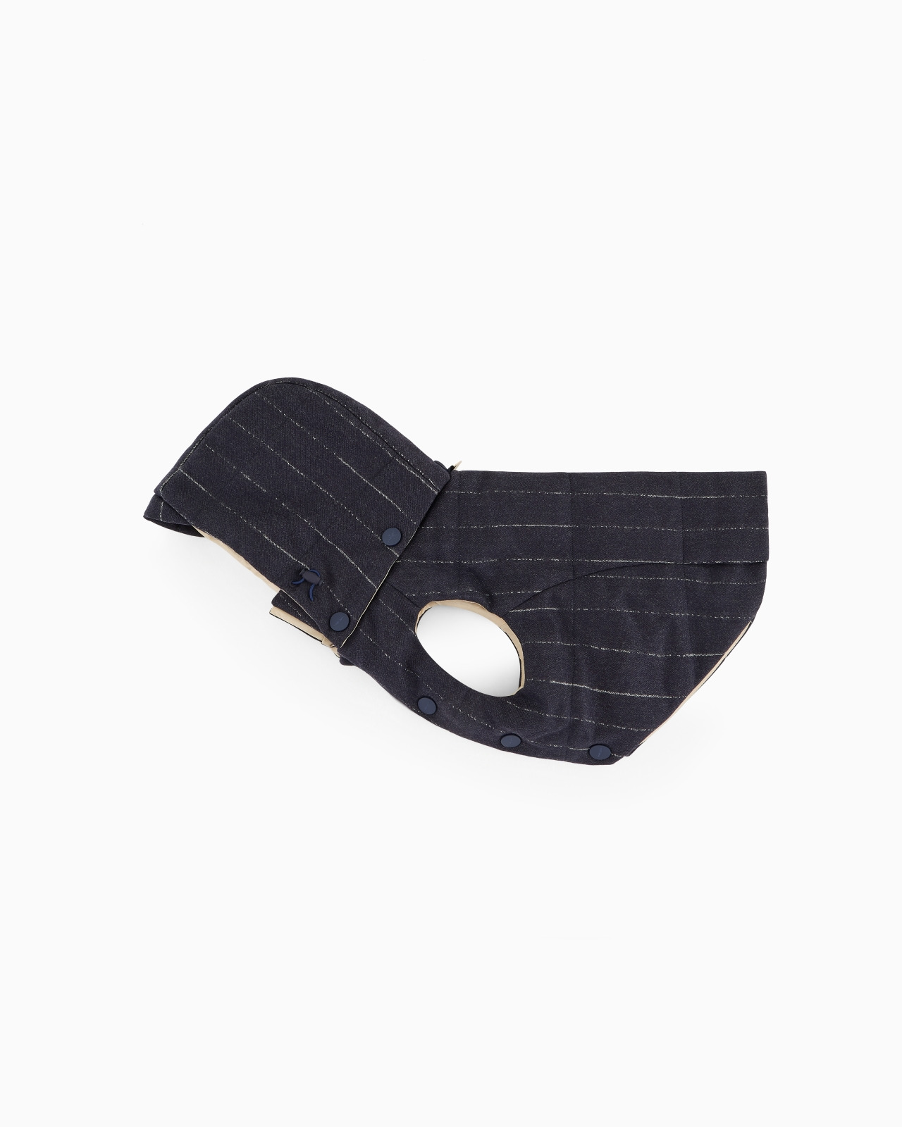 POLDO X GIORGIO ARMANI COAT IN PINSTRIPED MOTIF VIRGIN WOOL - 3