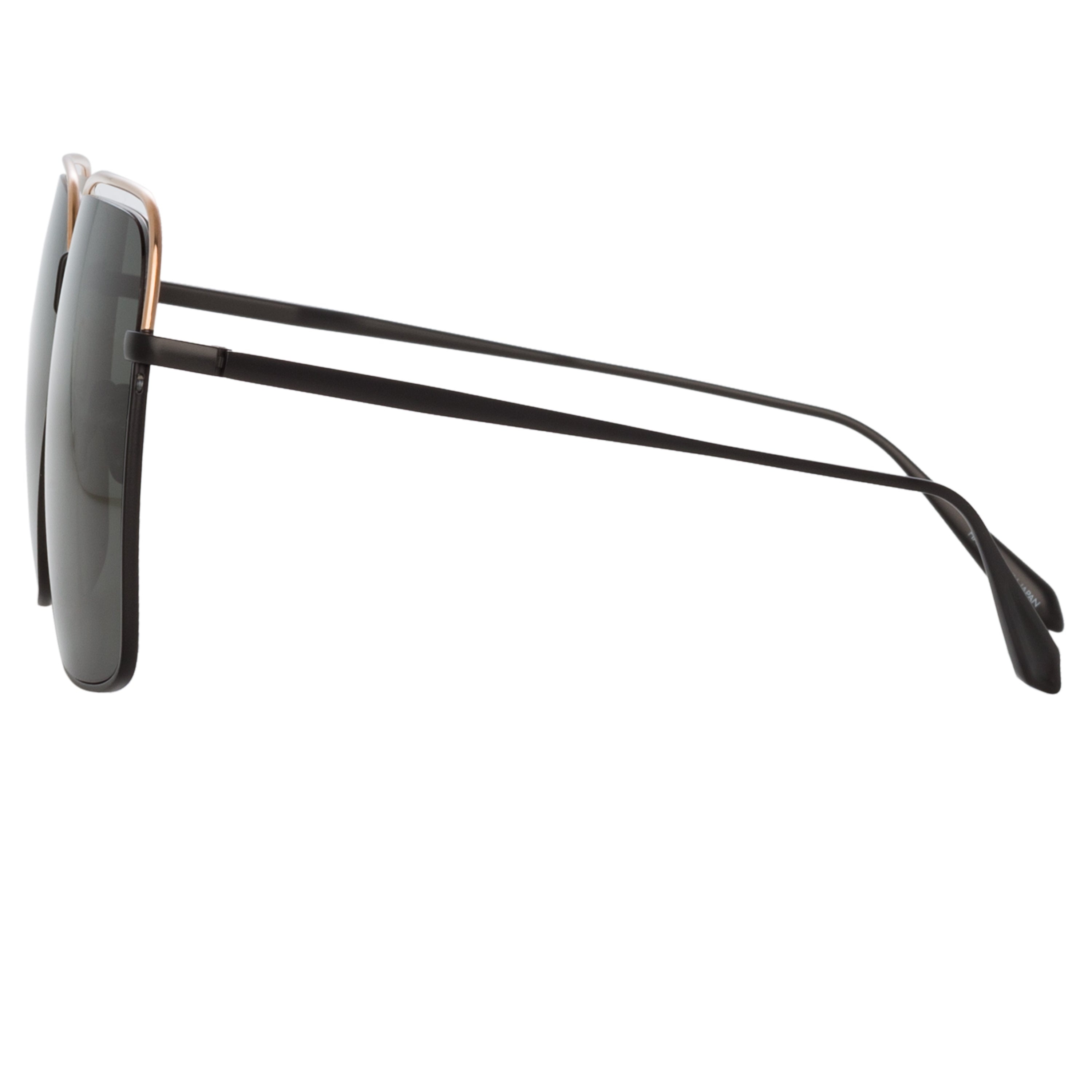 MARCIA SQUARE SUNGLASSES IN NICKEL - 4