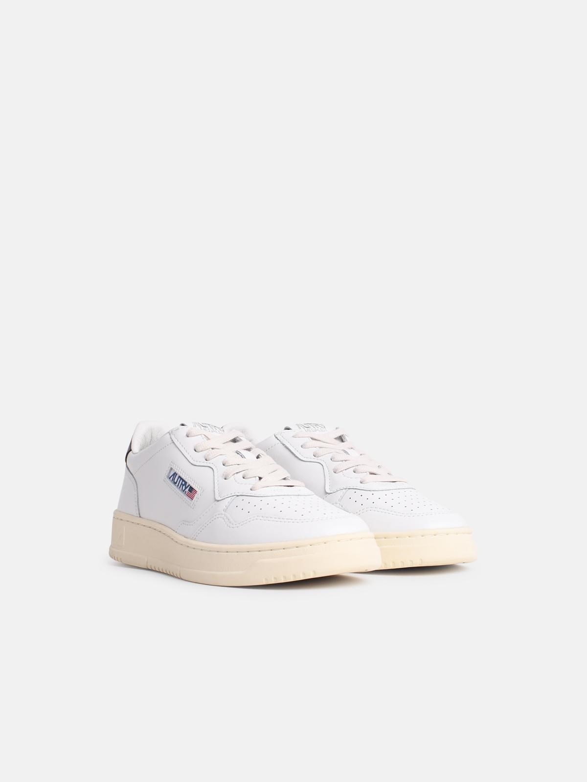 'MEDIALIST' WHITE LEATHER SNEAKERS - 2