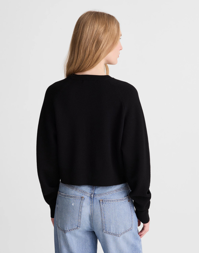 Madewell Raglan-Sleeve Cropped Cardigan in Merino Wool outlook
