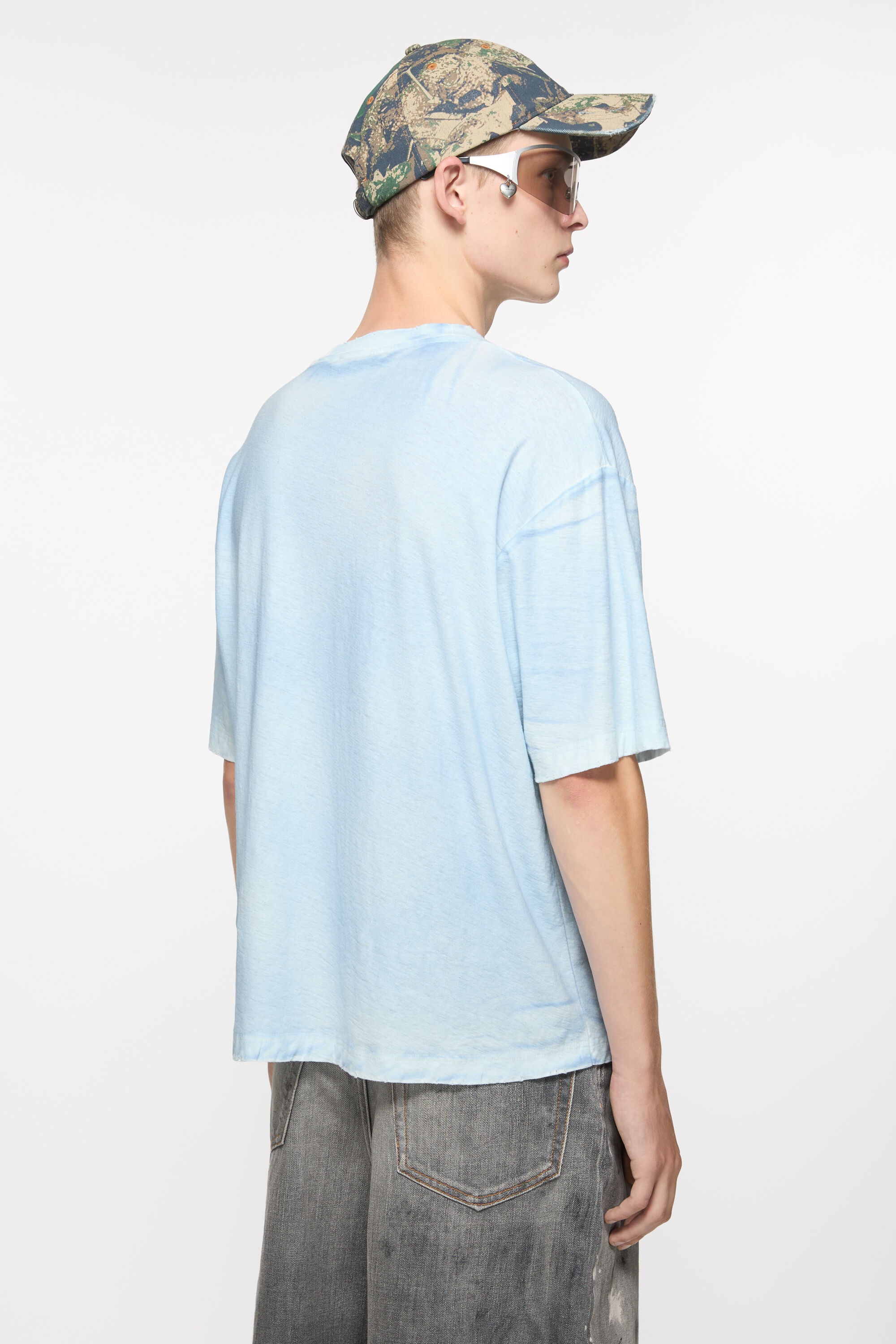 Logo t-shirt - Relaxed fit - Dusty blue - 3