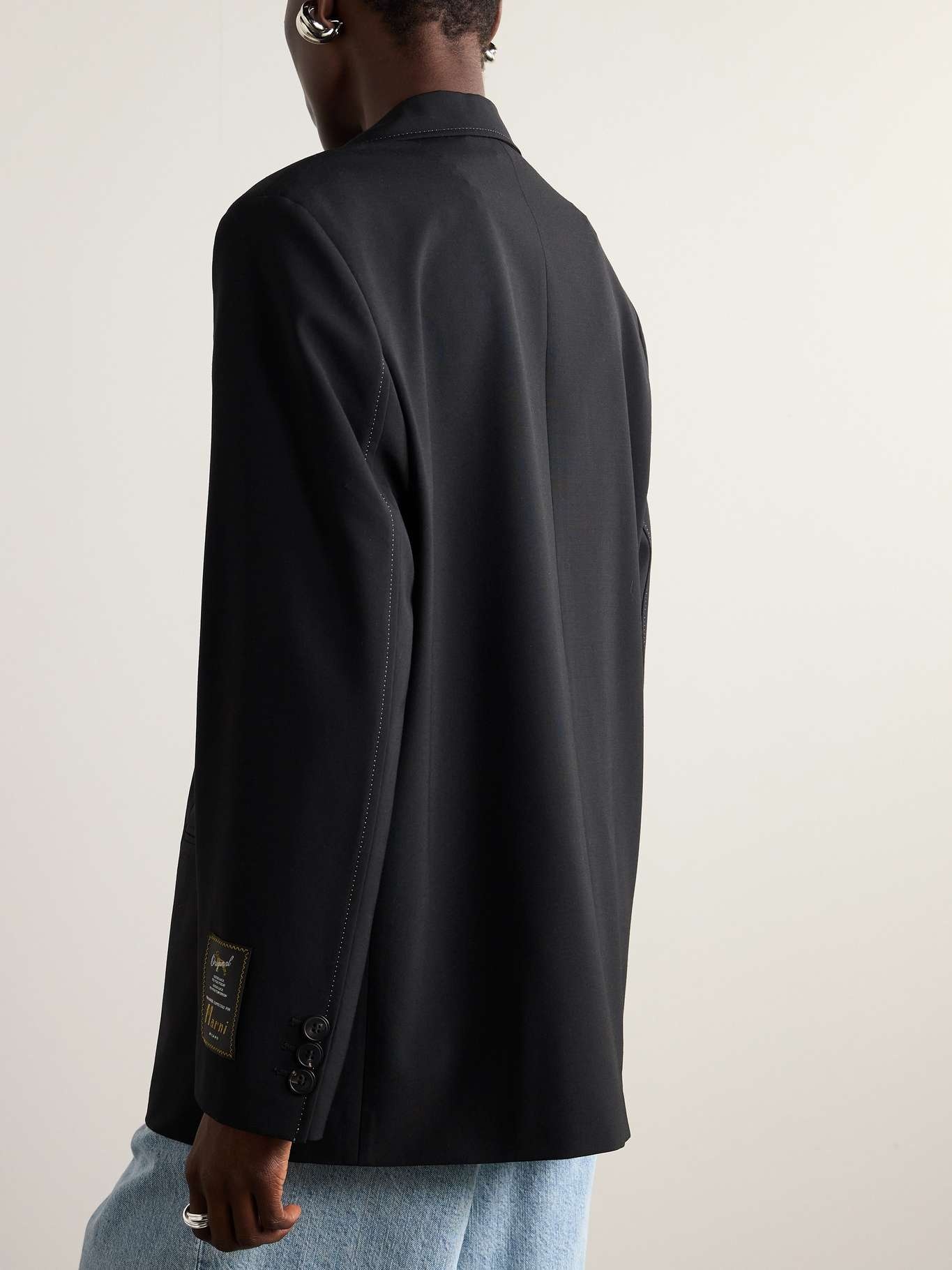 Appliquéd grain de poudre blazer - 3