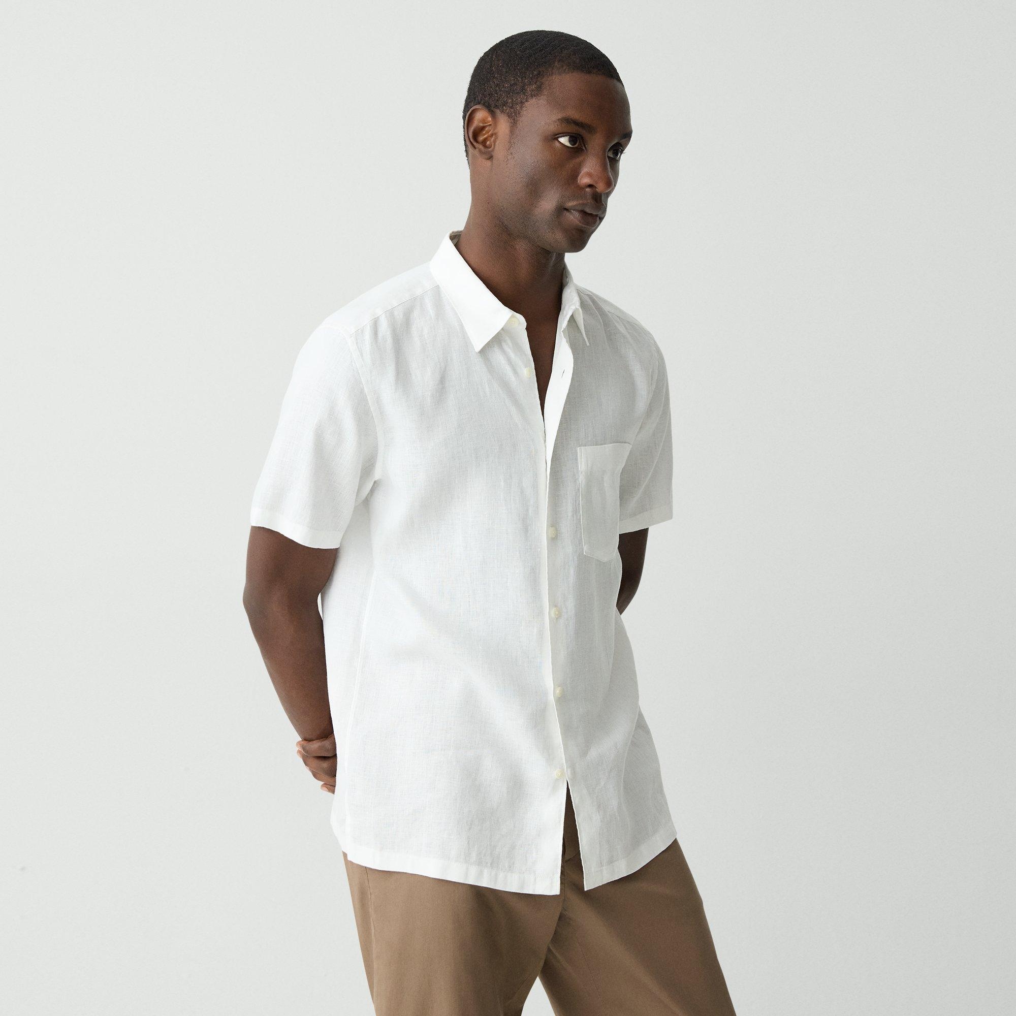 Irving Short-Sleeve Shirt in Relaxed Linen - 3