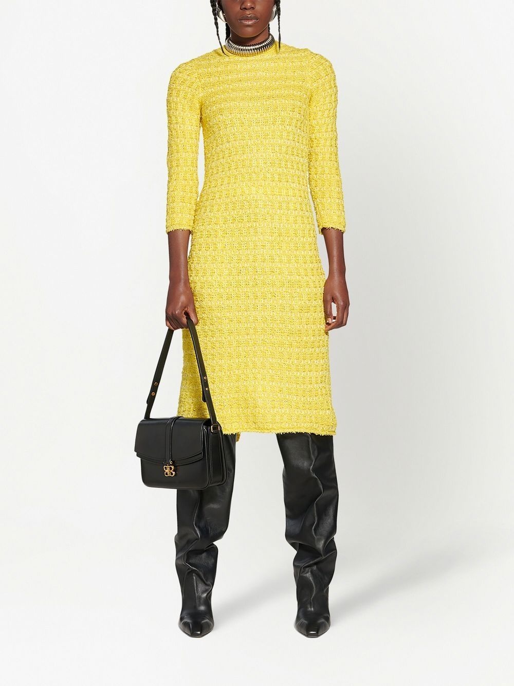 woven midi pencil dress - 2