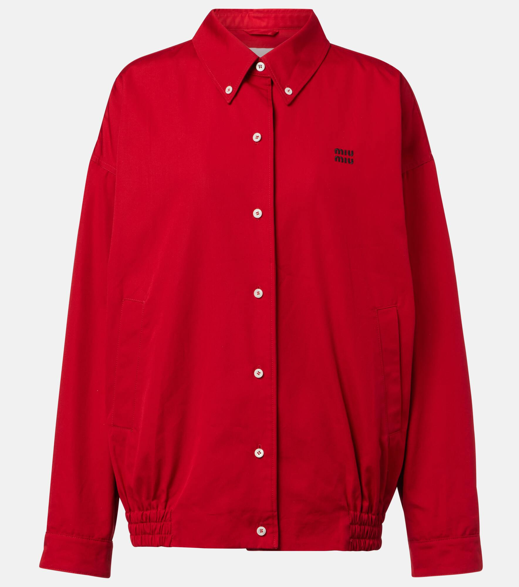 Cotton poplin blouson - 1