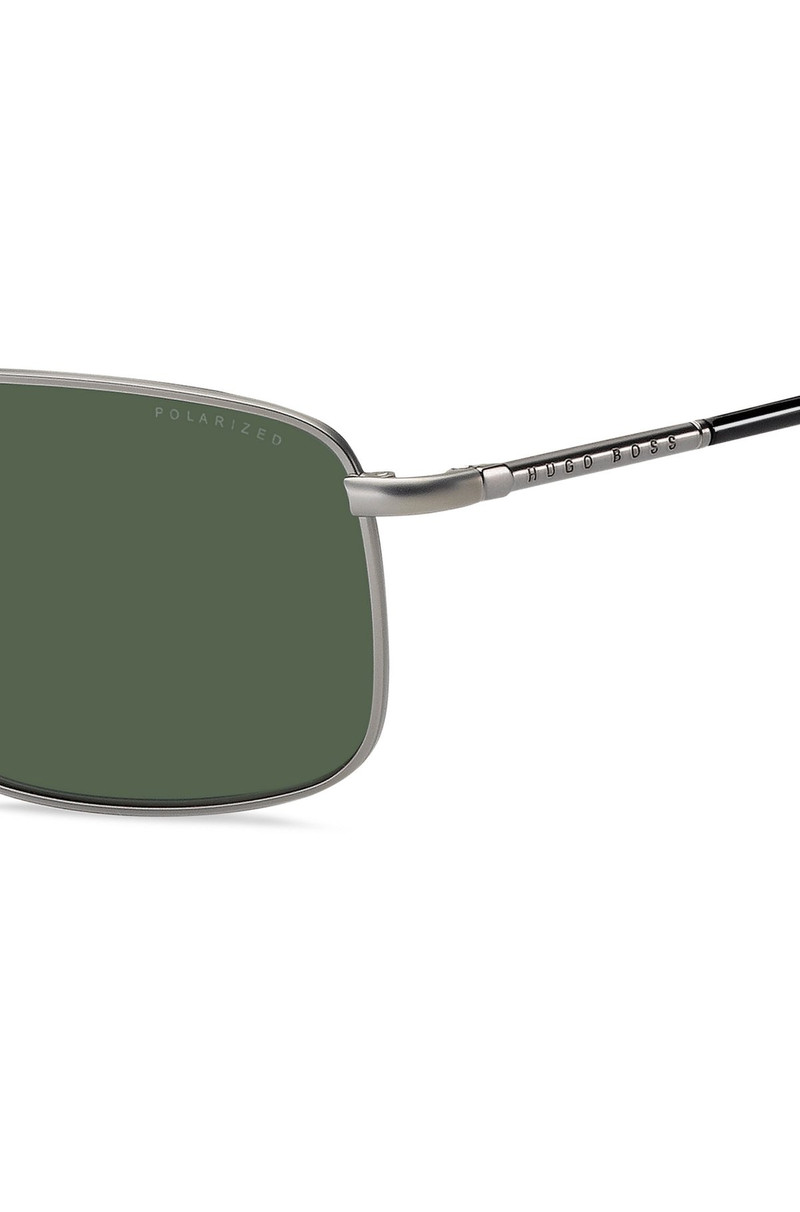 BOSS DOUBLE-BRIDGE SUNGLASSES WITH GREEN LENSES outlook